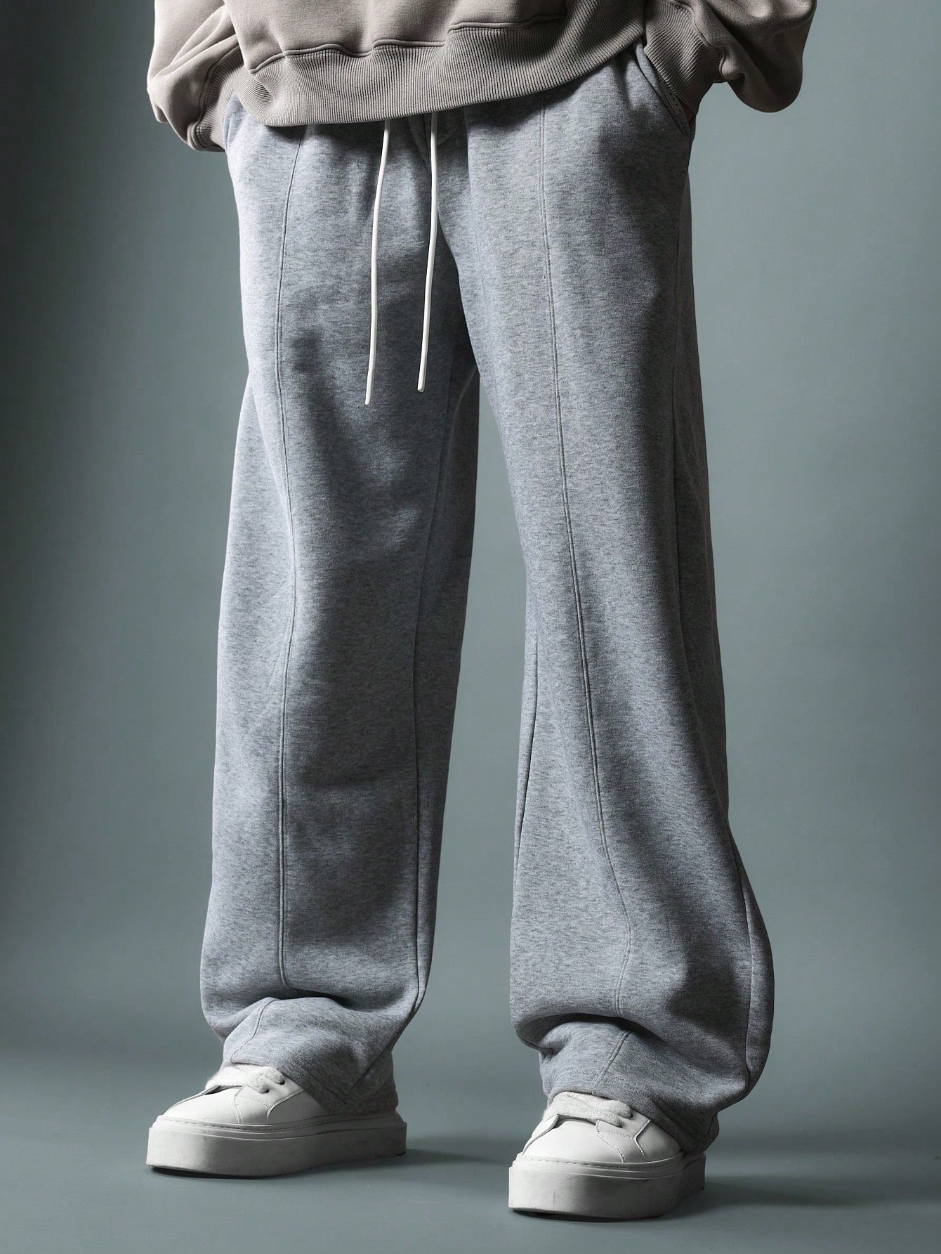 Skater Fit Sweatpants With Pintuck