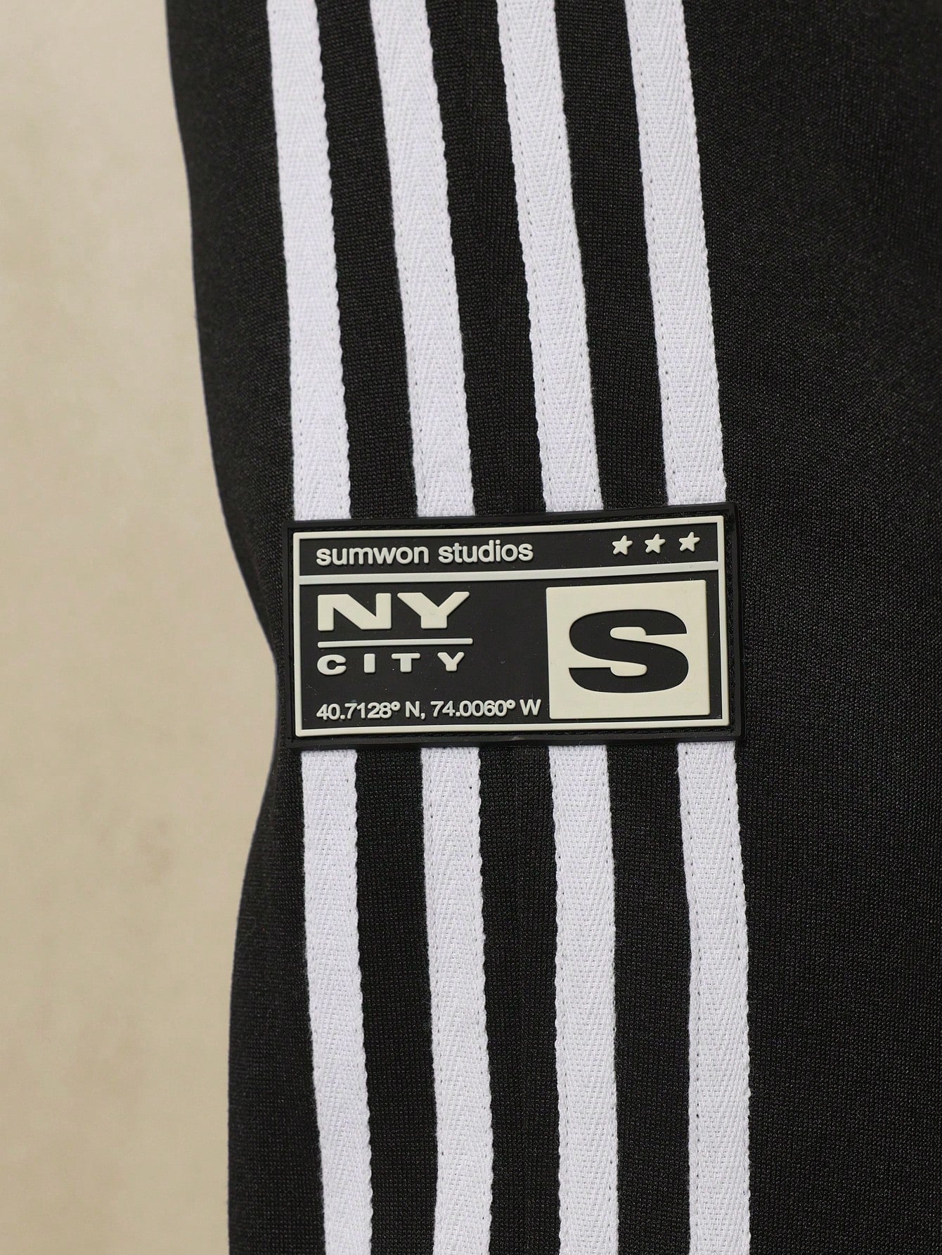 Flare Fit Sweatpants With Side Split And Stripe Tape Detail & Label