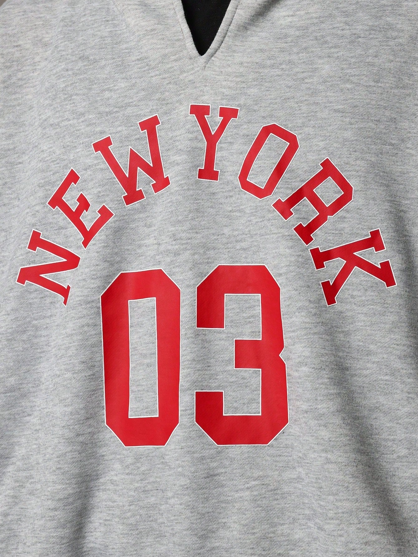 Oversized Fit Overhead Hoodie With New York Graphic Print