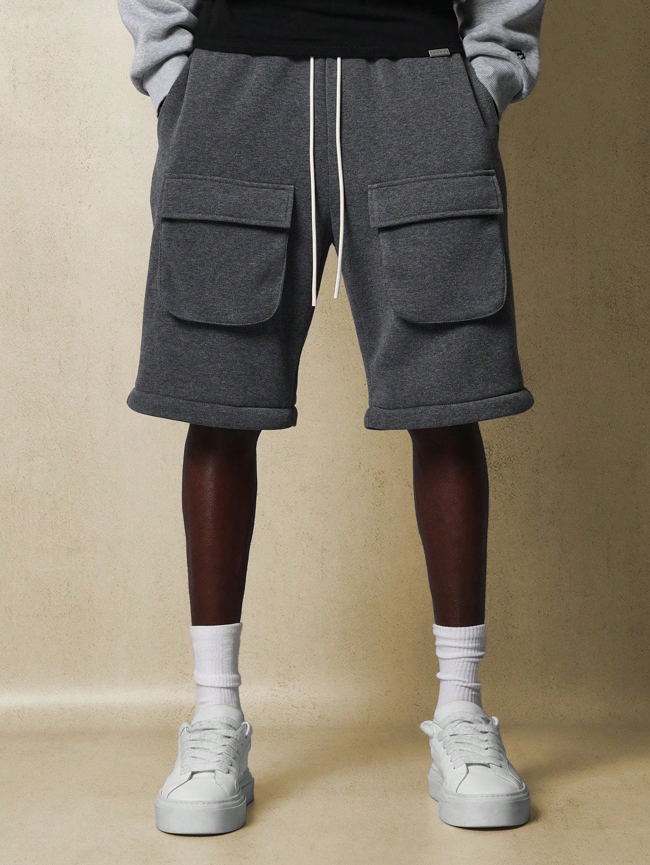 Loose Fit Multi Pocket Hybrid Sweatpants With Drawstrings