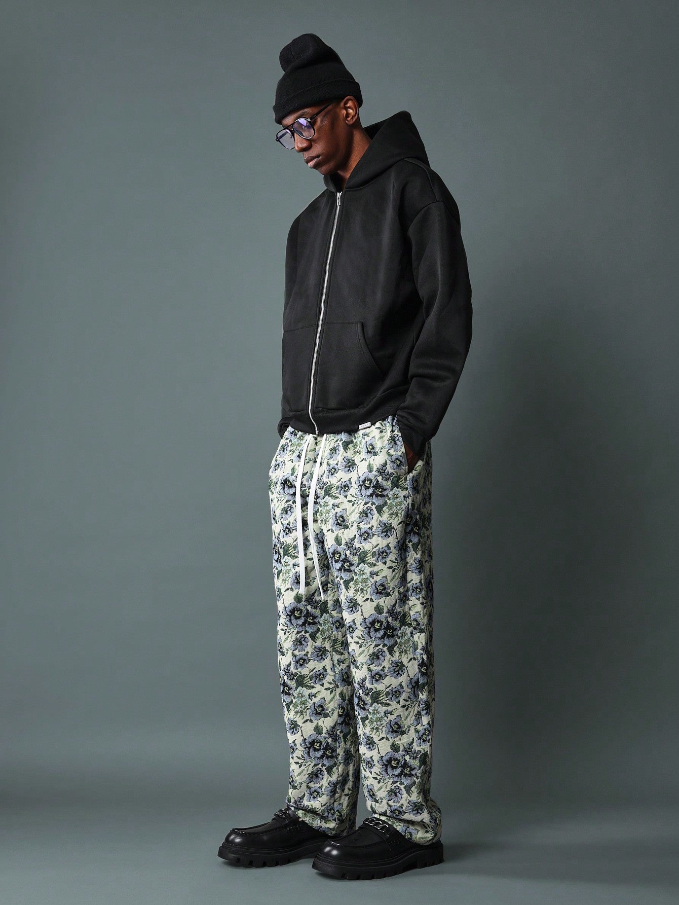 Skater Fit Pull On Tapestry Pants