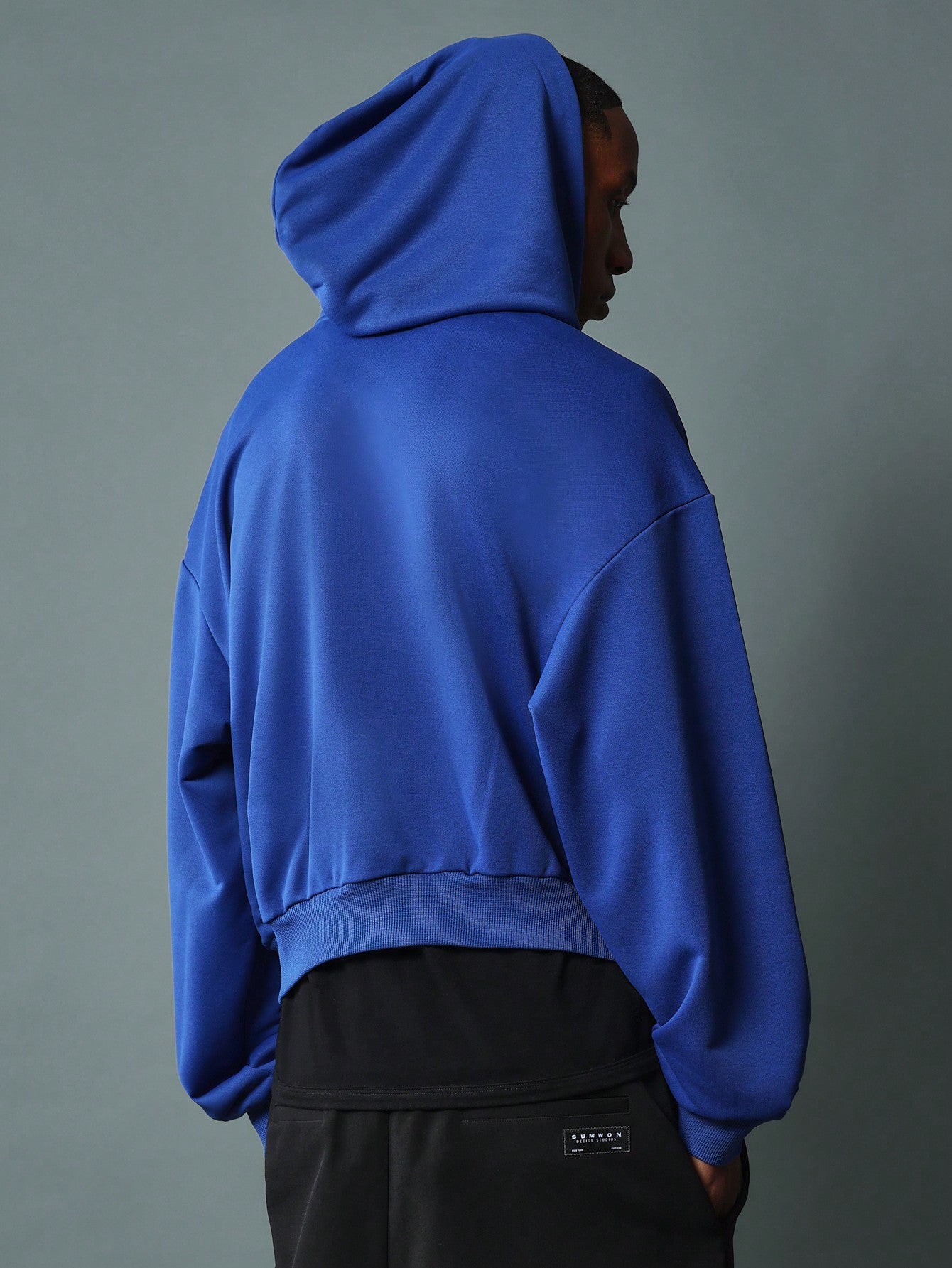 Crop Fit Zip-Up Hoodie