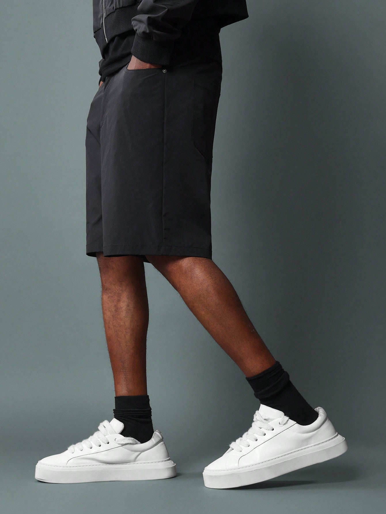 Regular Fit Nylon Bermuda Short