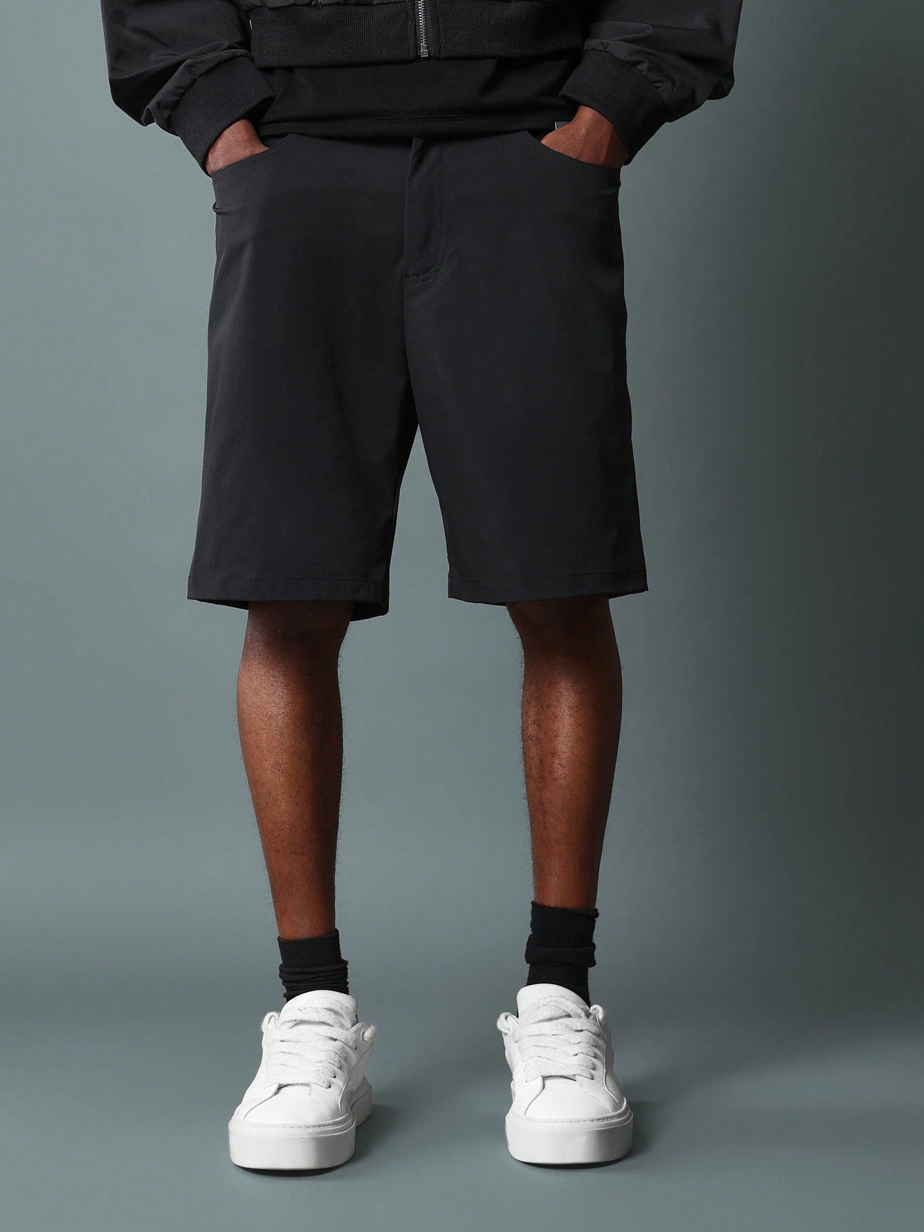 Regular Fit Nylon Bermuda Short