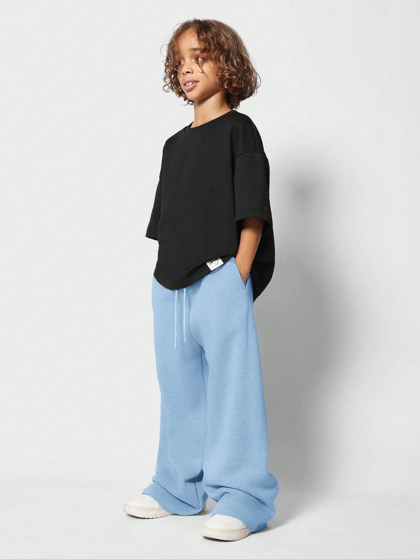 Tween Boys Drop Crotch Baggy Fit Sweatpants