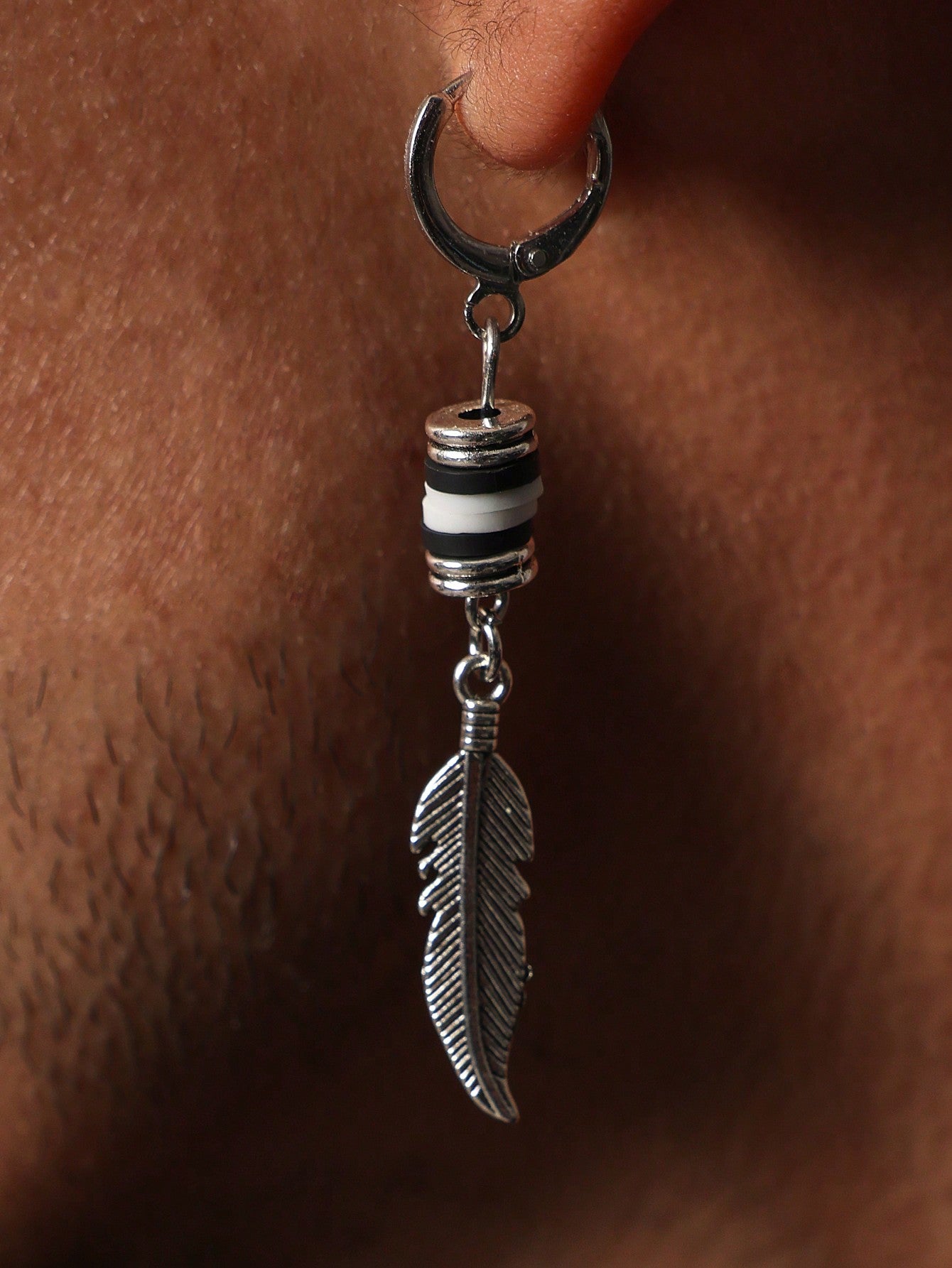 Sterling Silver Feather Earrings