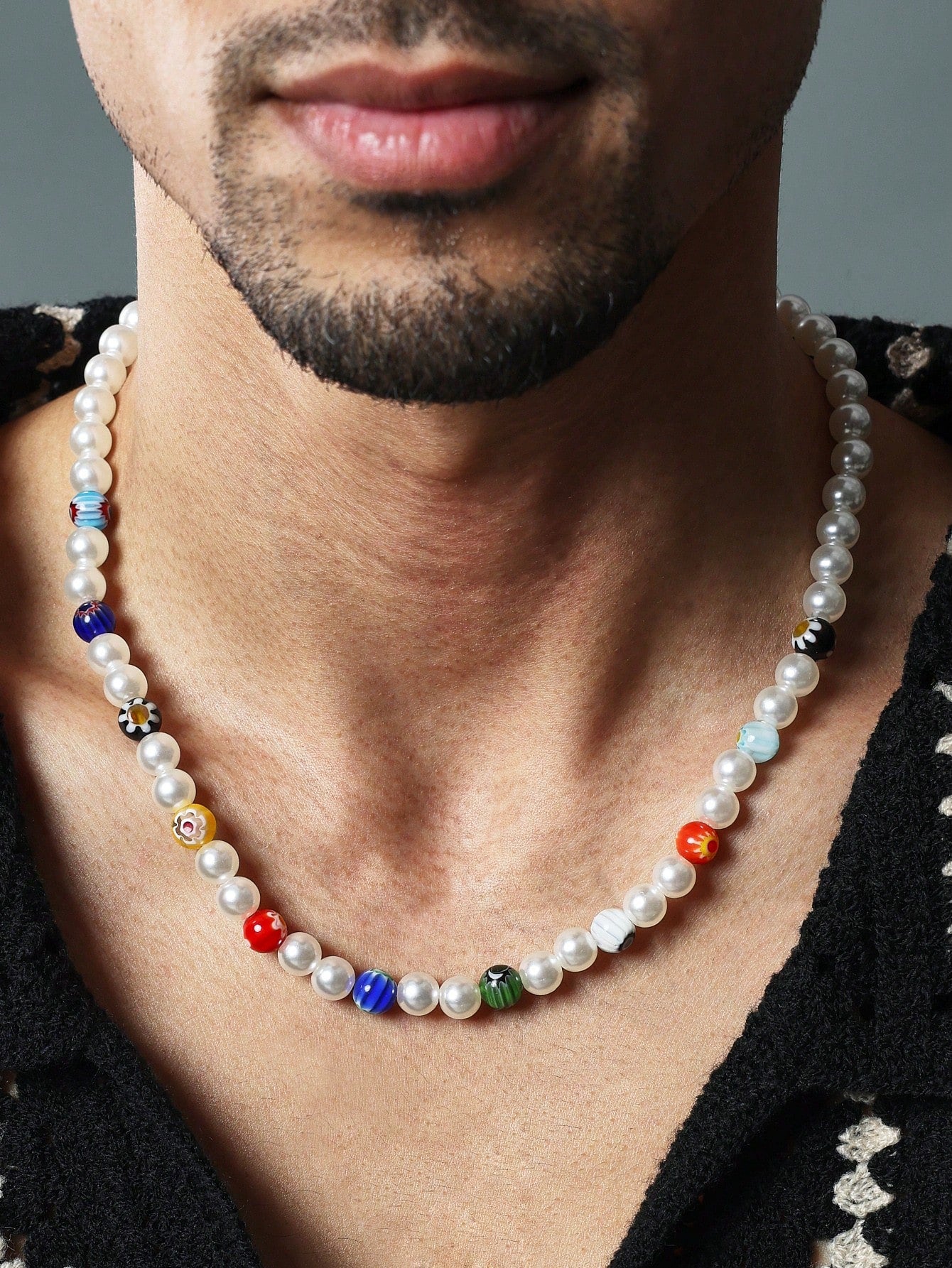 Multi Colour Beaded Necklace