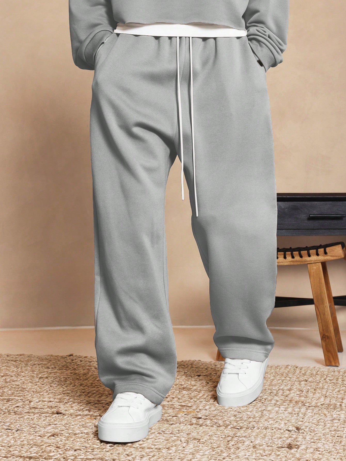 Drop Crotch Heavyweight Essential Sweatpants