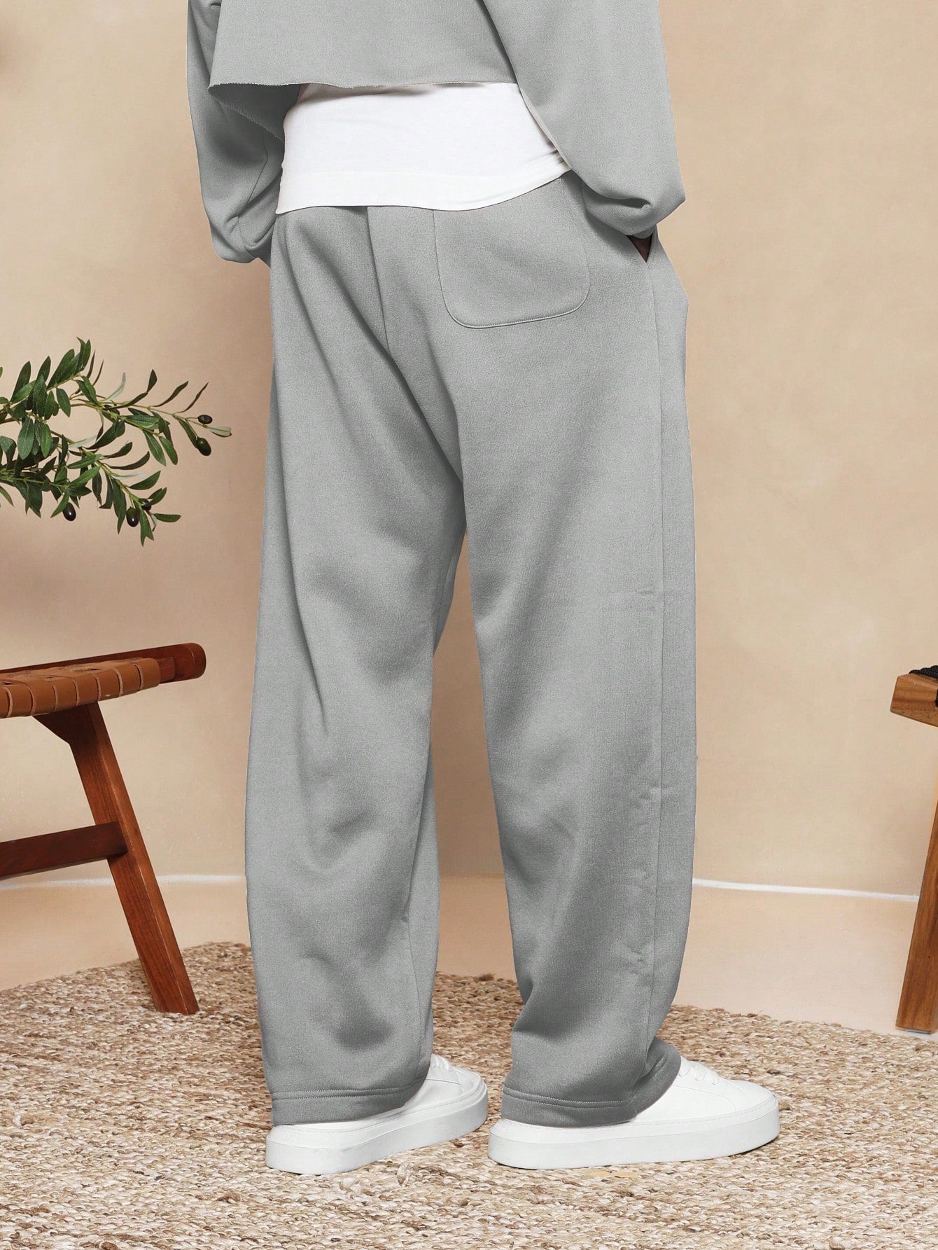 Drop Crotch Heavyweight Essential Sweatpants