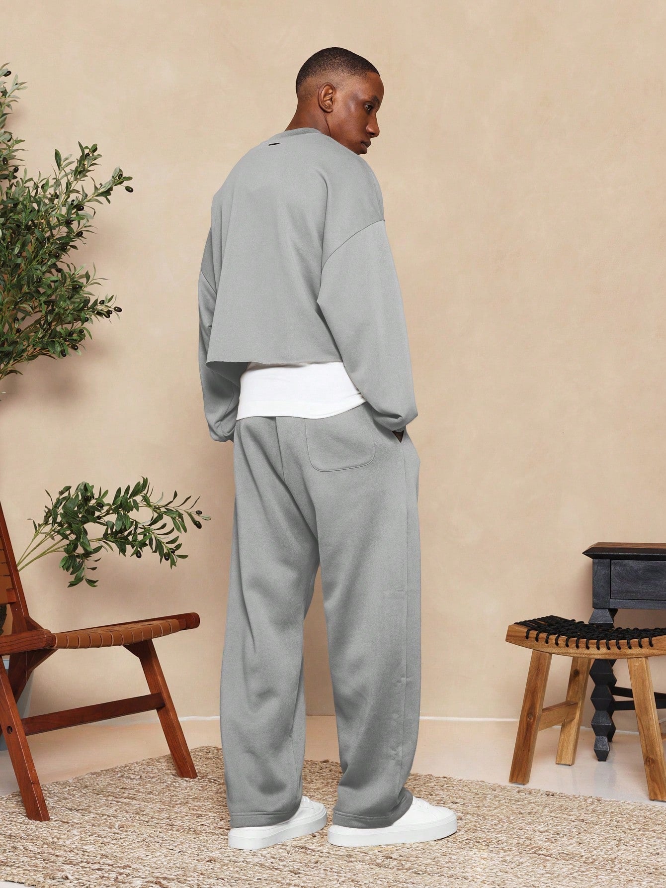 Drop Crotch Heavyweight Essential Sweatpants