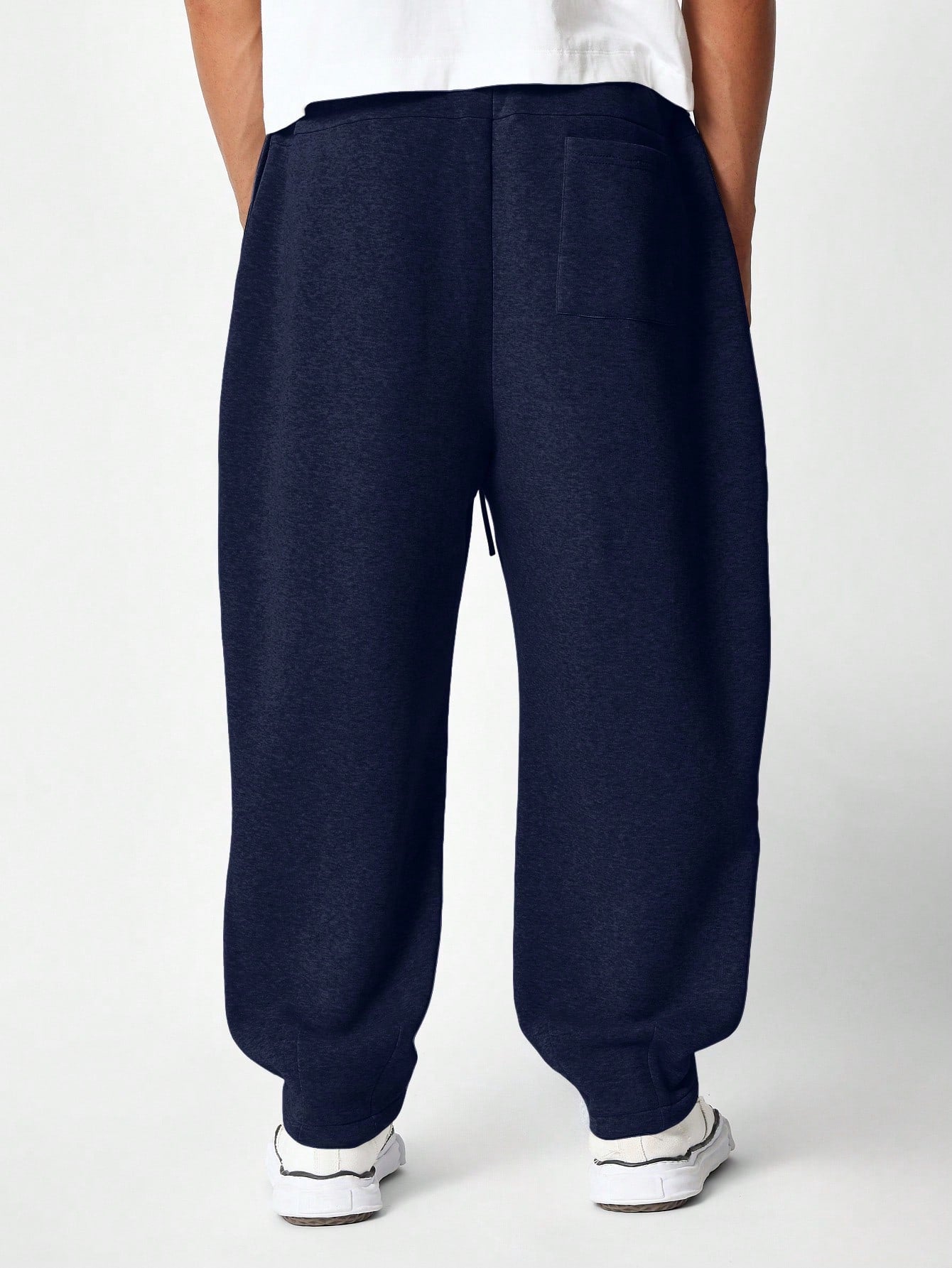 Loose Fit Baggy Jogger With Hem Pleats