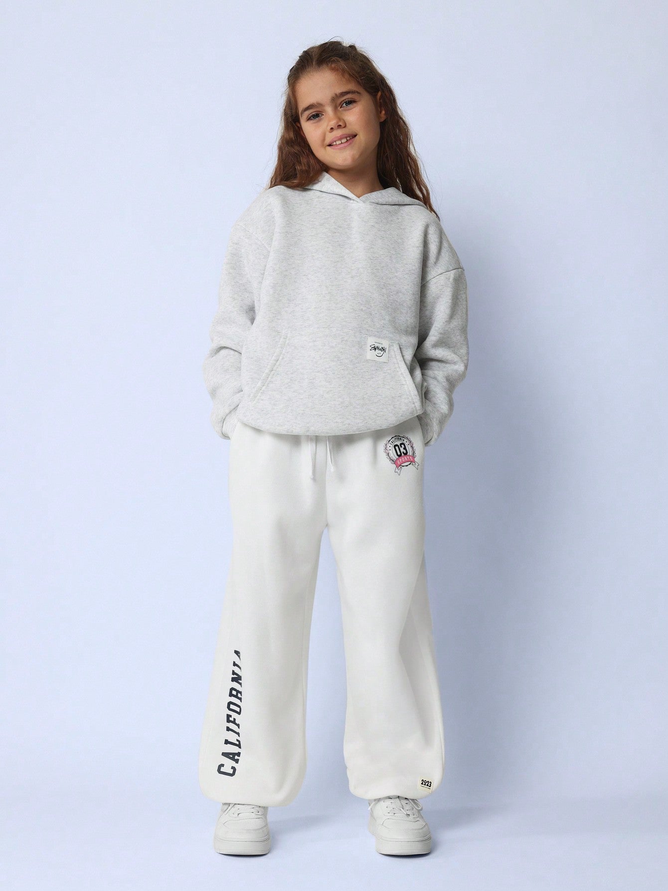 Tween Girls Straight Fit California Graphic Printed 90'S Jogger