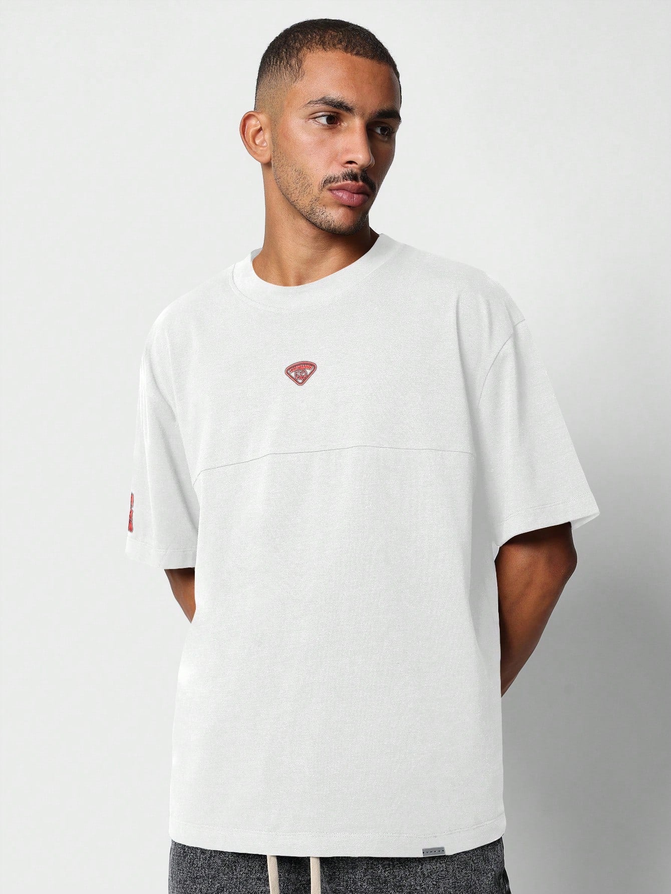 Regular Fit Tee With Back Print