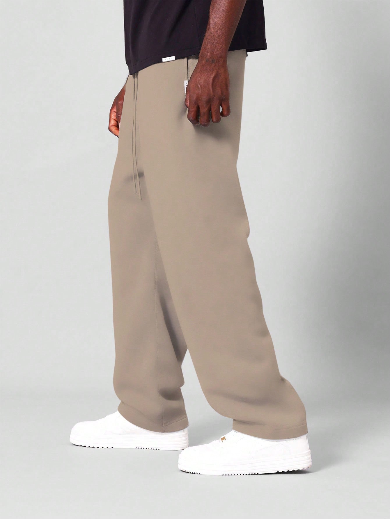 Straight Fit Essential Drop Crotch Jogger