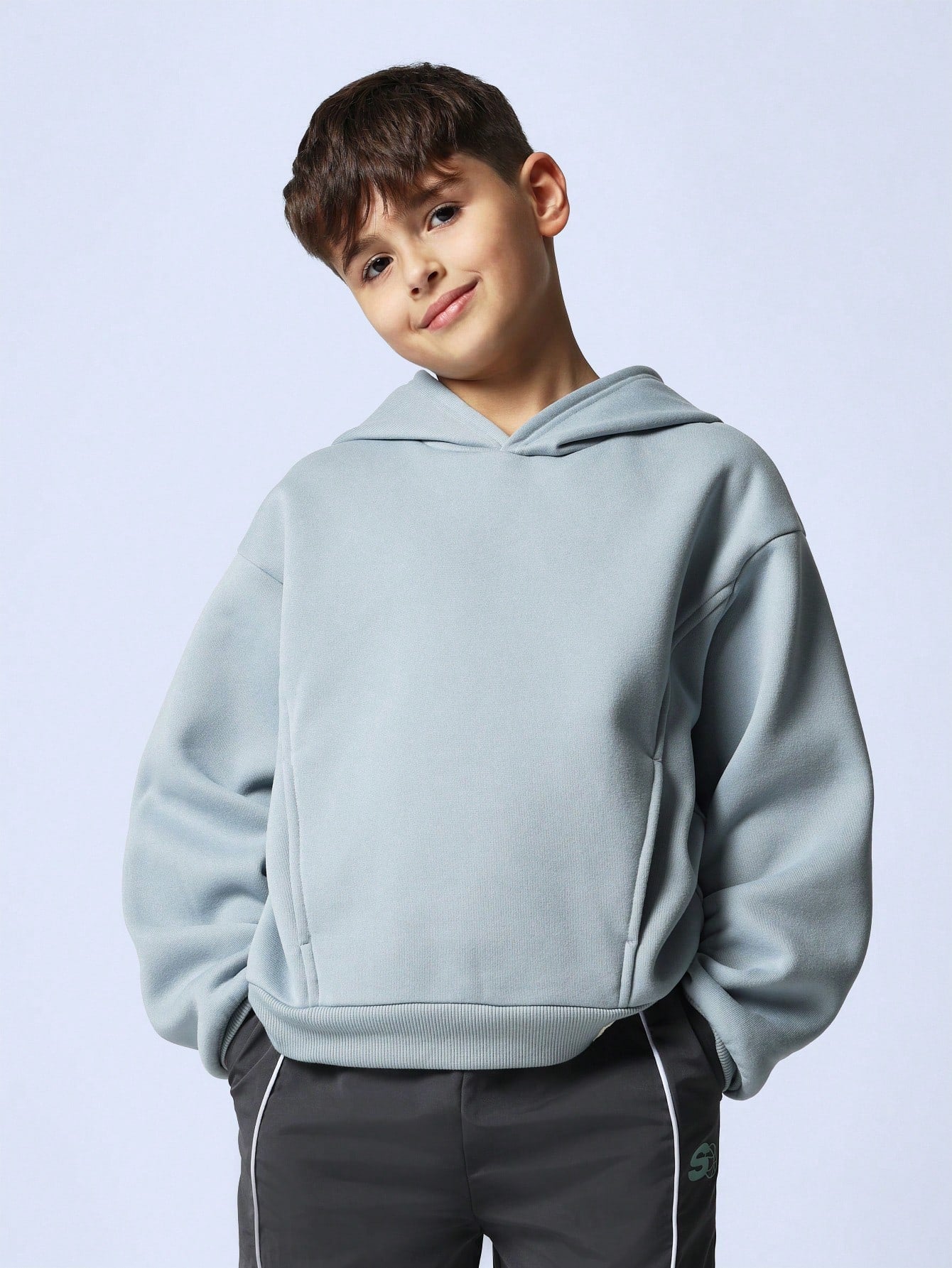 Tween Boys Comfy Regular Fit Seamed Hoodie