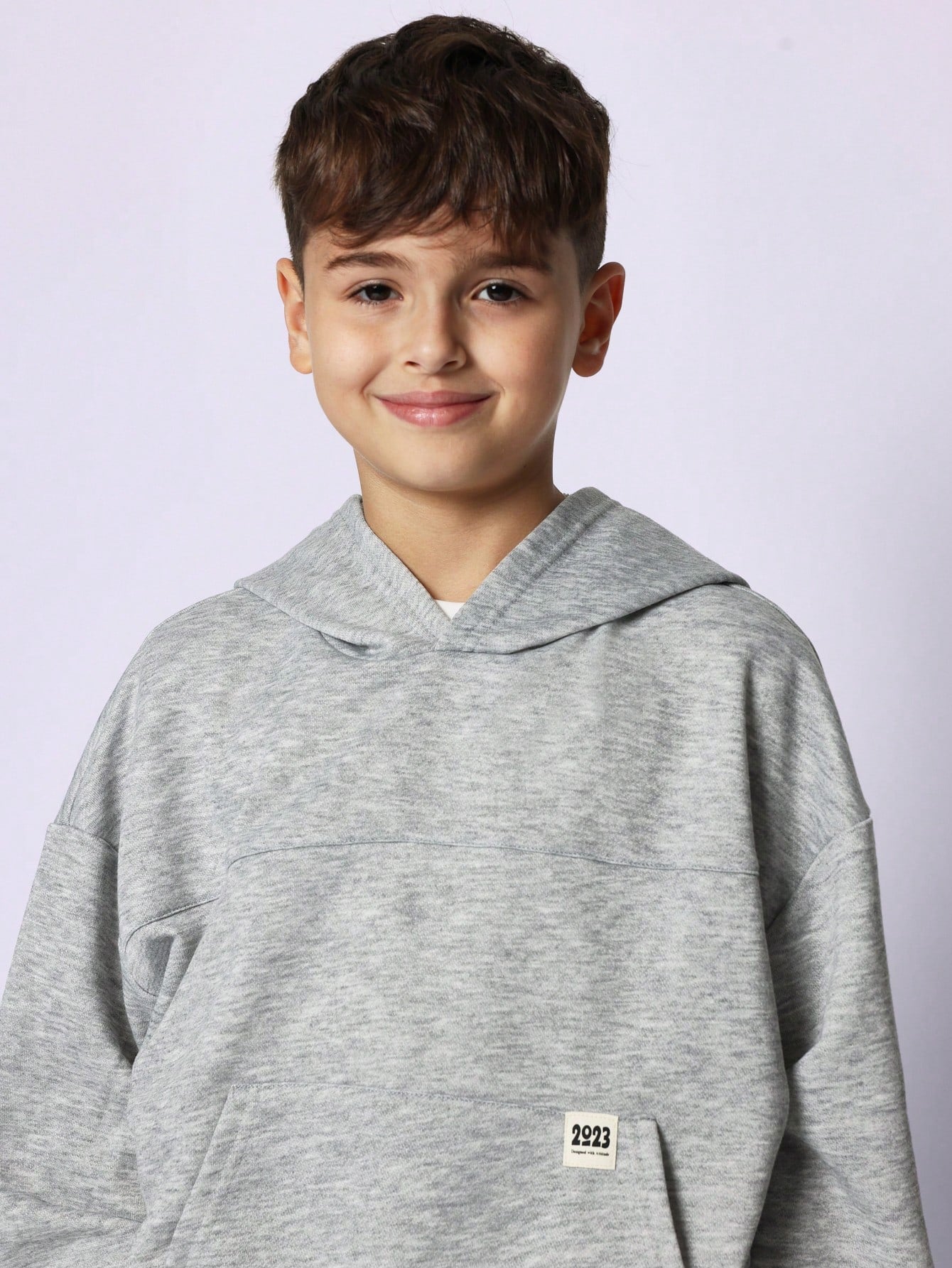 Tween Boys Comfy Regular Fit Overhead Hoodie And Straight Fit Jogger With Pleats 2 Piece Set