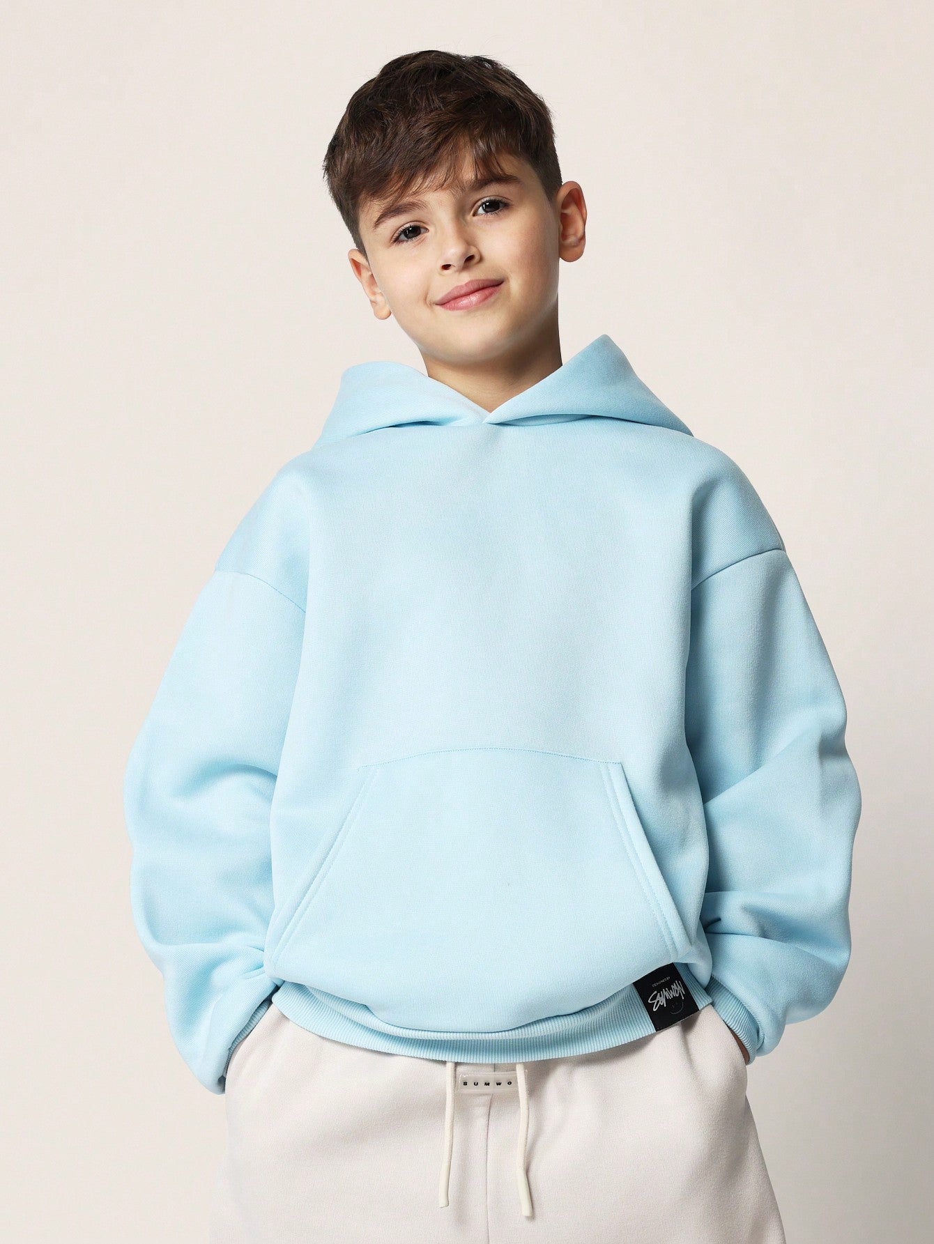 Tween Boys Comfy Regular Fit Overhead Essential Hoodie