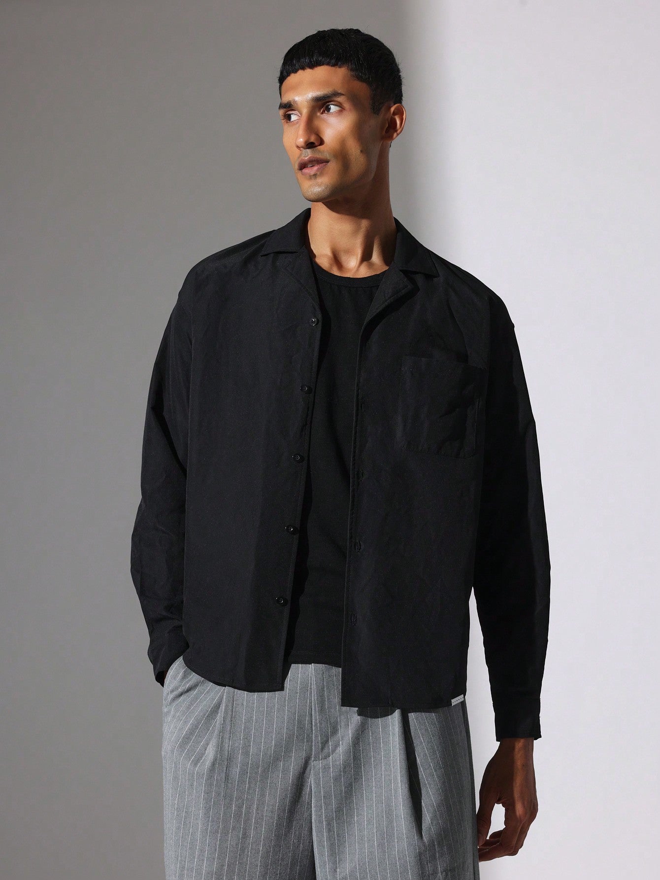 Regular Fit Revere Long Sleeve Shirt