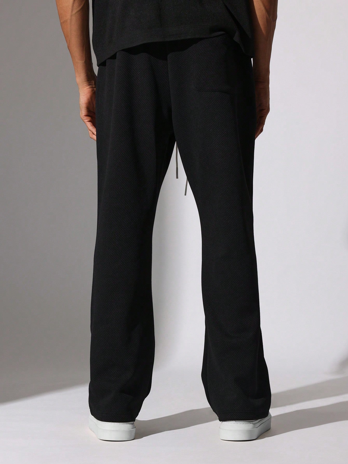 Flare Fit Textured Sweatpants