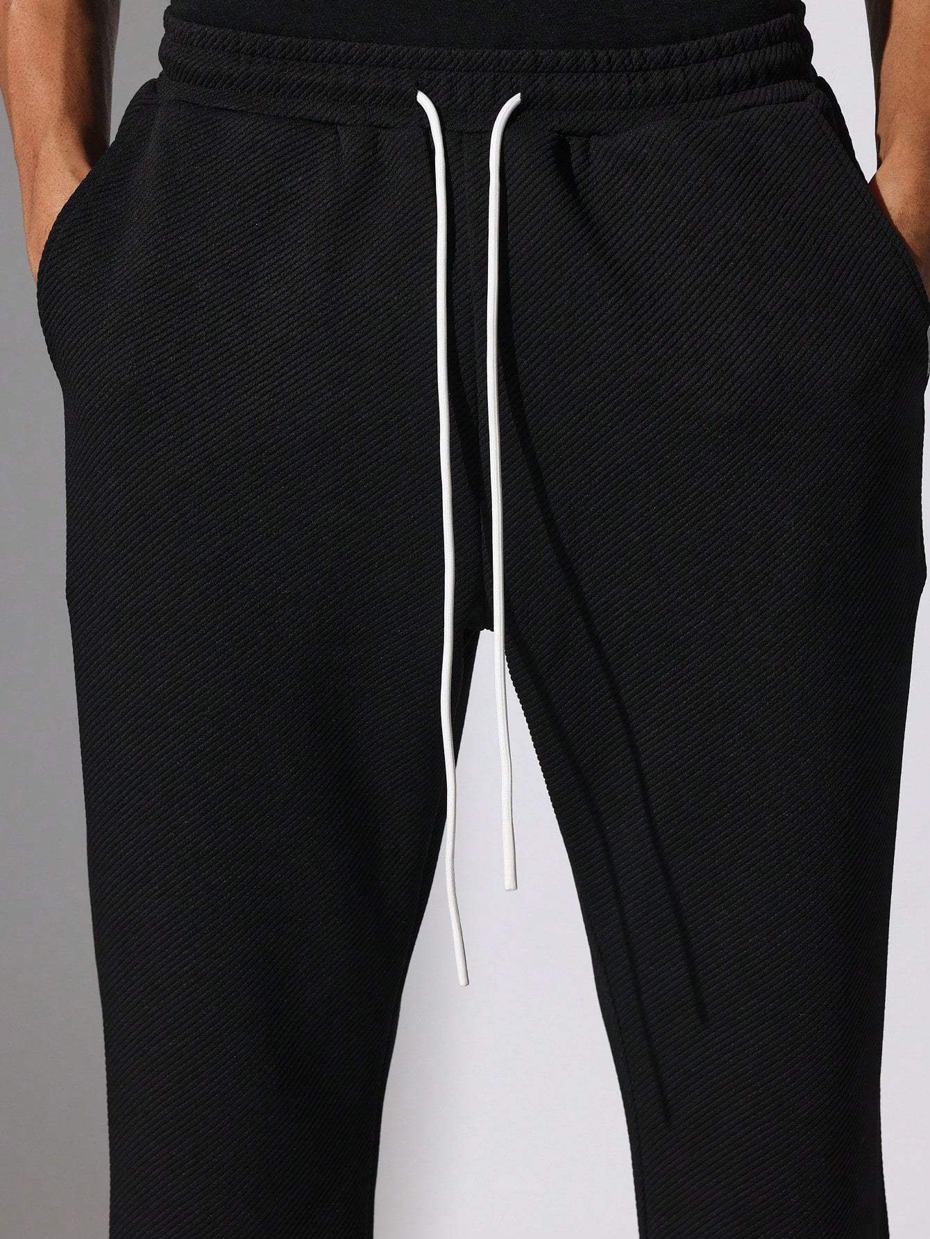 Flare Fit Textured Sweatpants