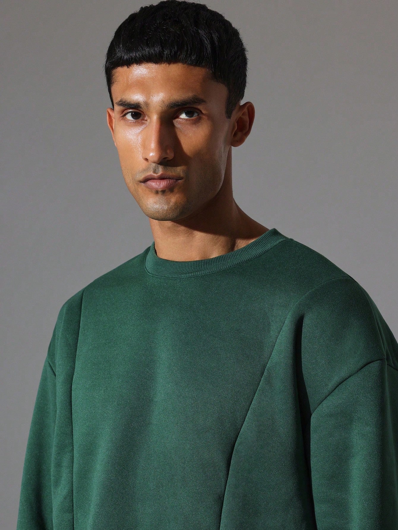 Regular Fit Multi Paneled Sweatshirt