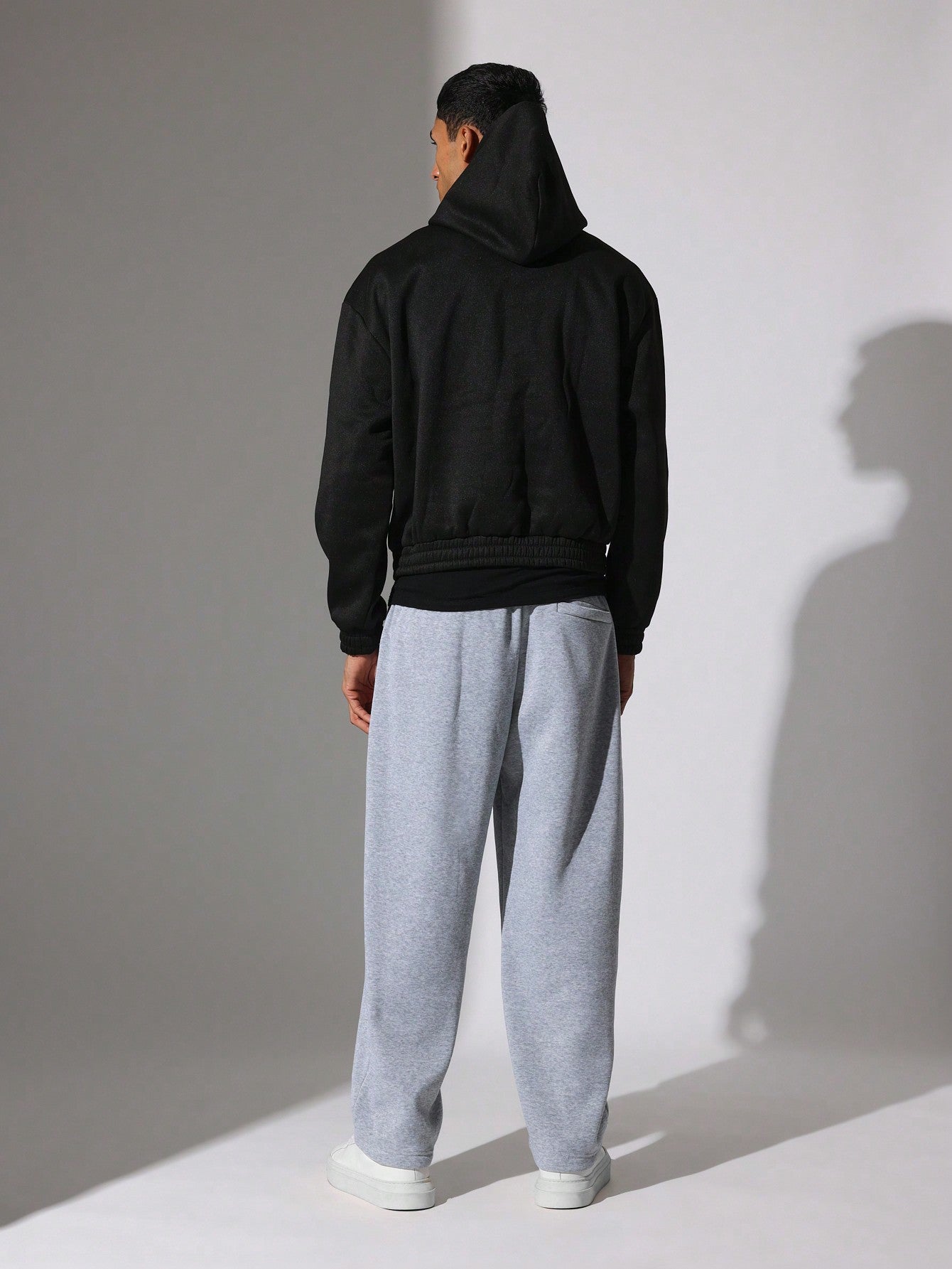 Regular Fit Overhead Hoodie And Barrel Fit Jogger With Drawstrings 2 Piece Set