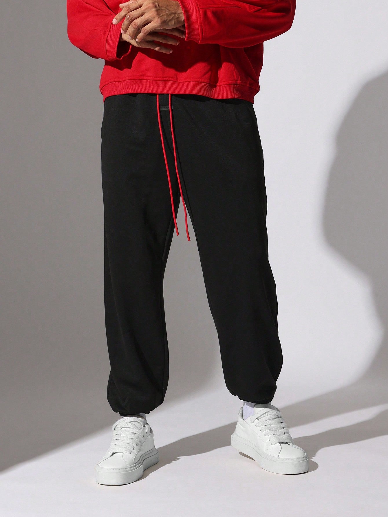 Oversized Fit Lightweight Vintage Sweatshirt And Loose Fit Contrast Jogger 2 Piece Set