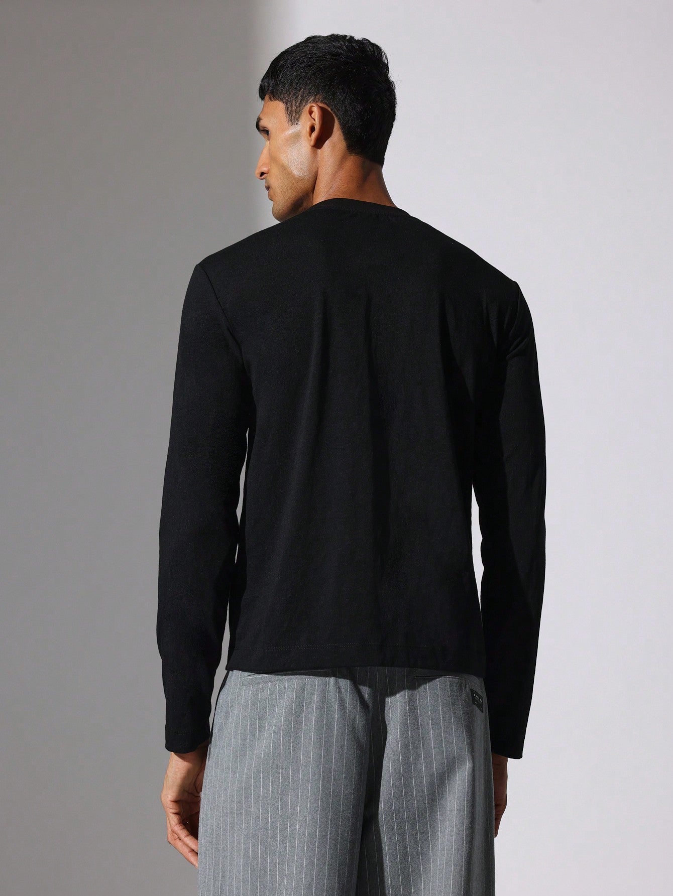 Slim Fit Long Sleeve Essential Tee