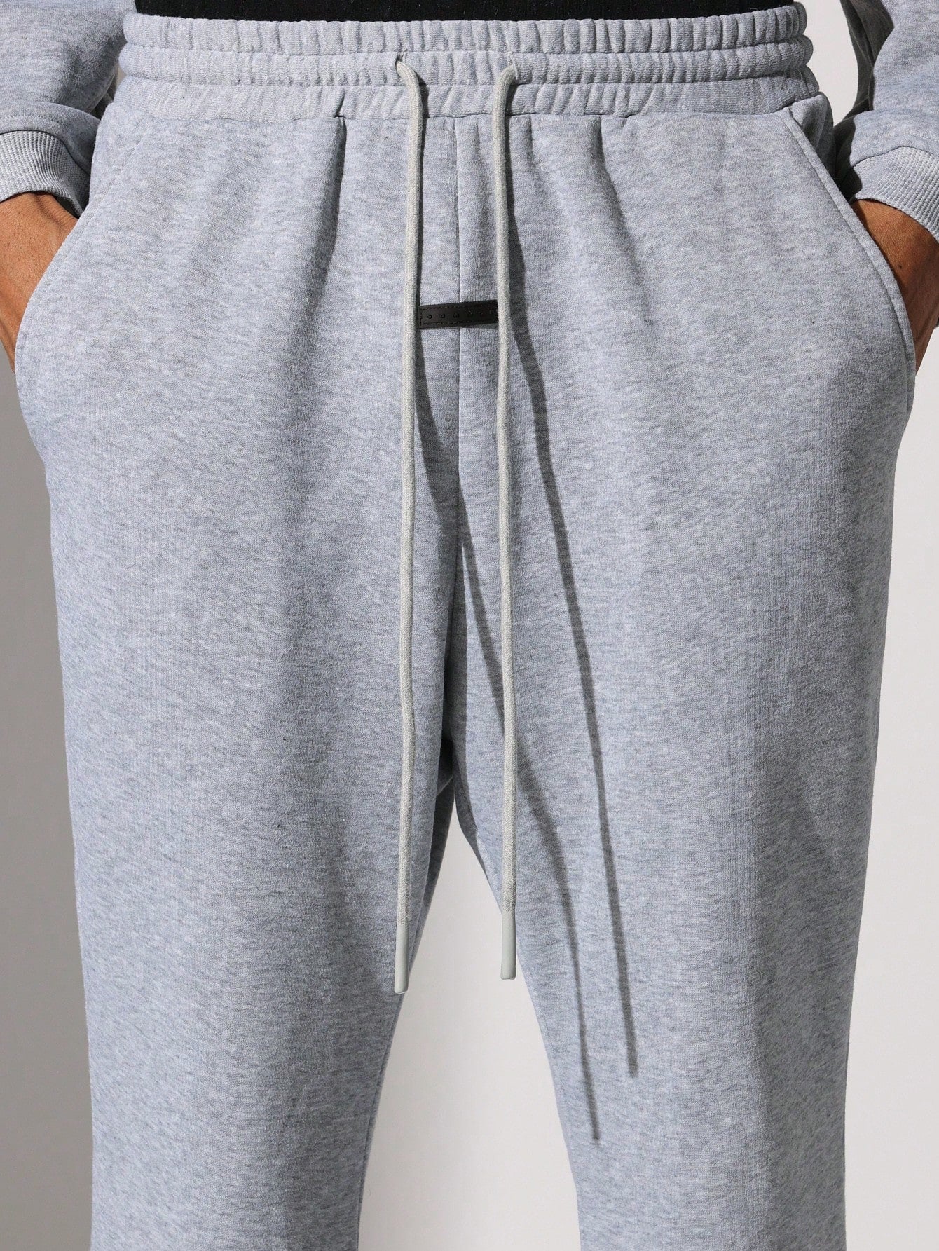 Oversized Fit Vintage Crew Neck Sweatshirt And Flare Fit Sweatpants With Silicon Badge 2 Piece Set