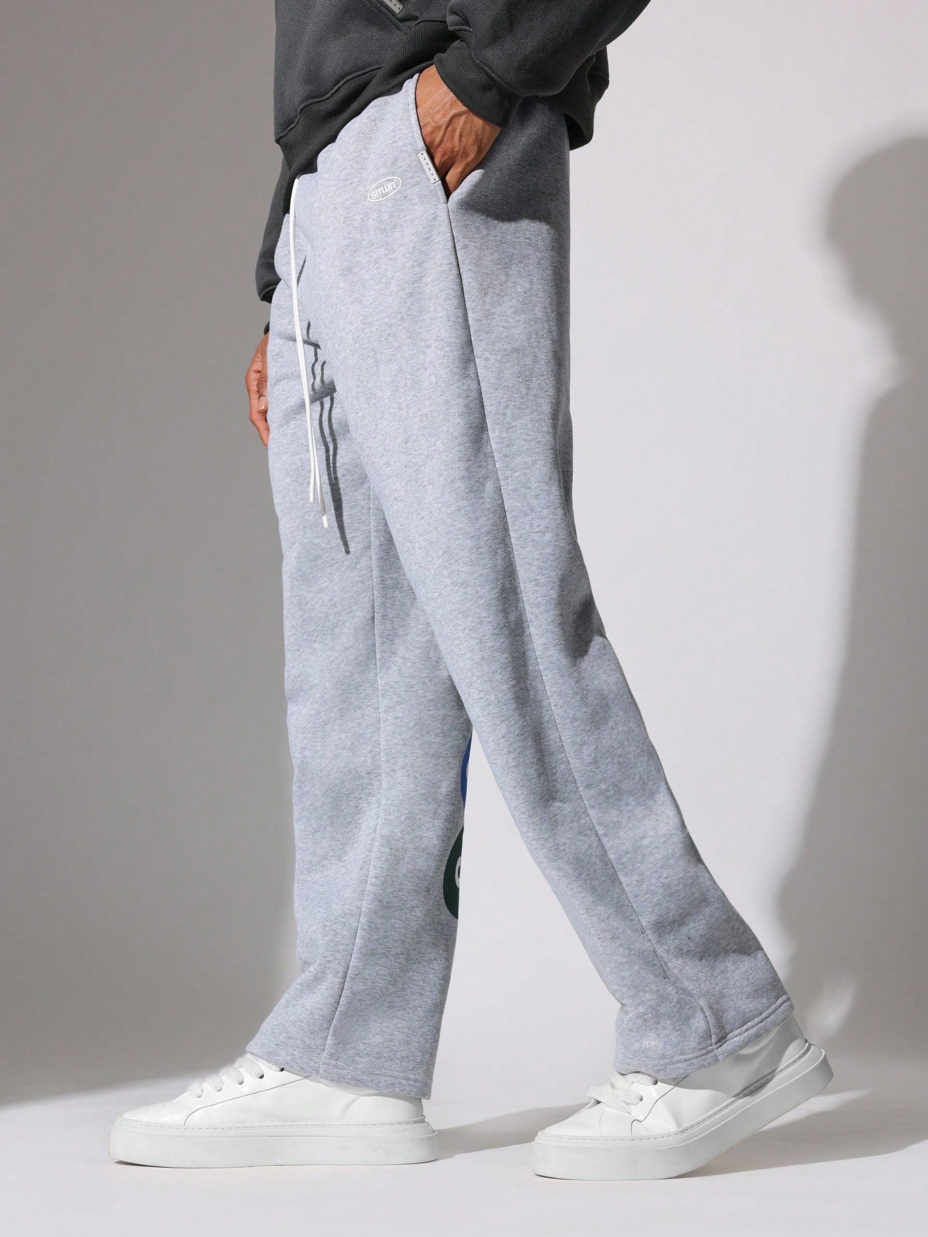 Straight Fit Essential Drop Crotch Sweatpants 2 Piece Set