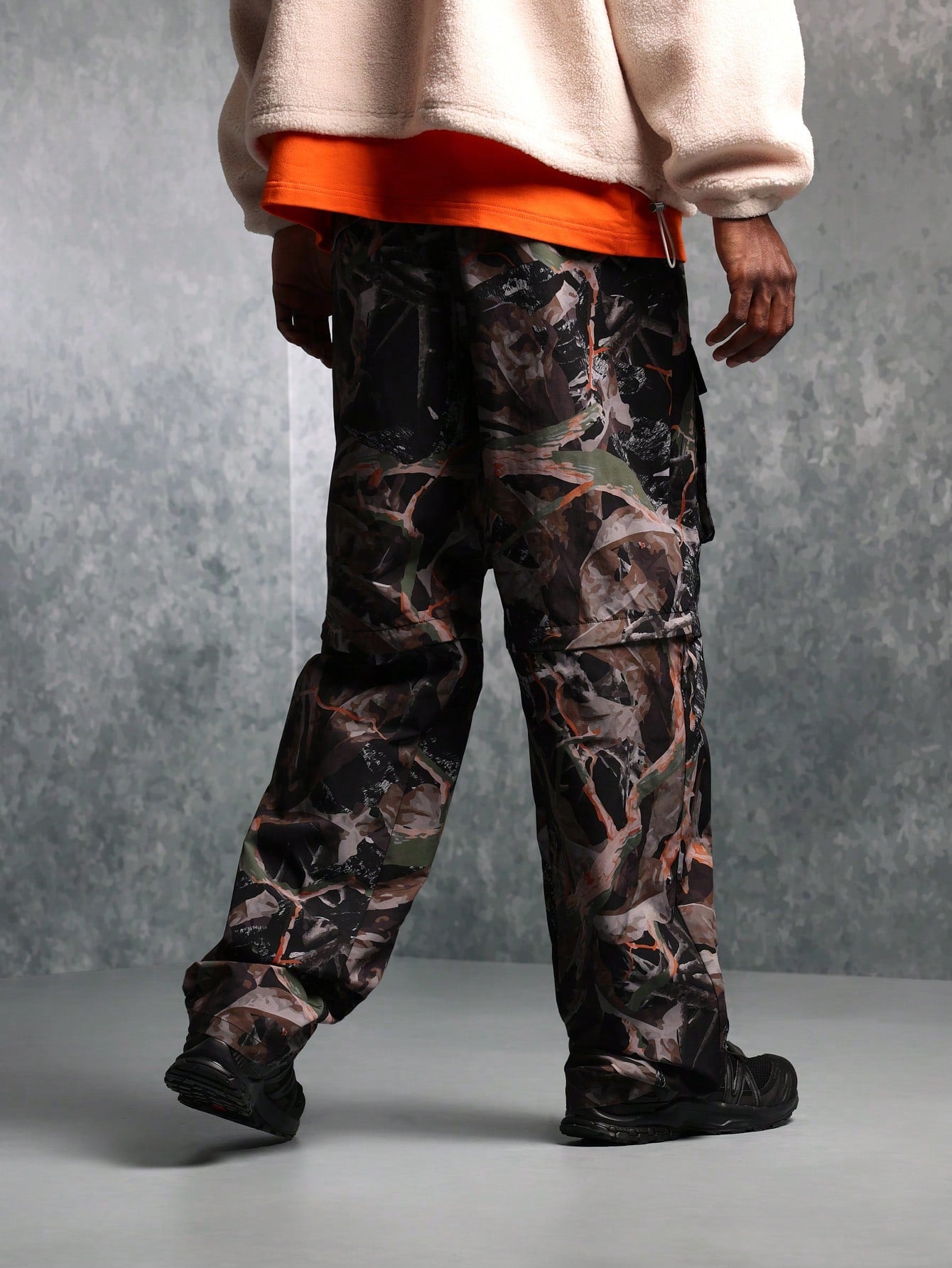 Straight Fit Camo Printed Hybrid Pants