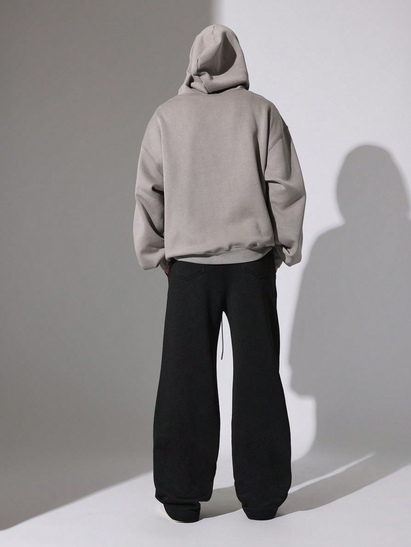 Loose Fit Sweatpants With Eyelets & Drawstrings