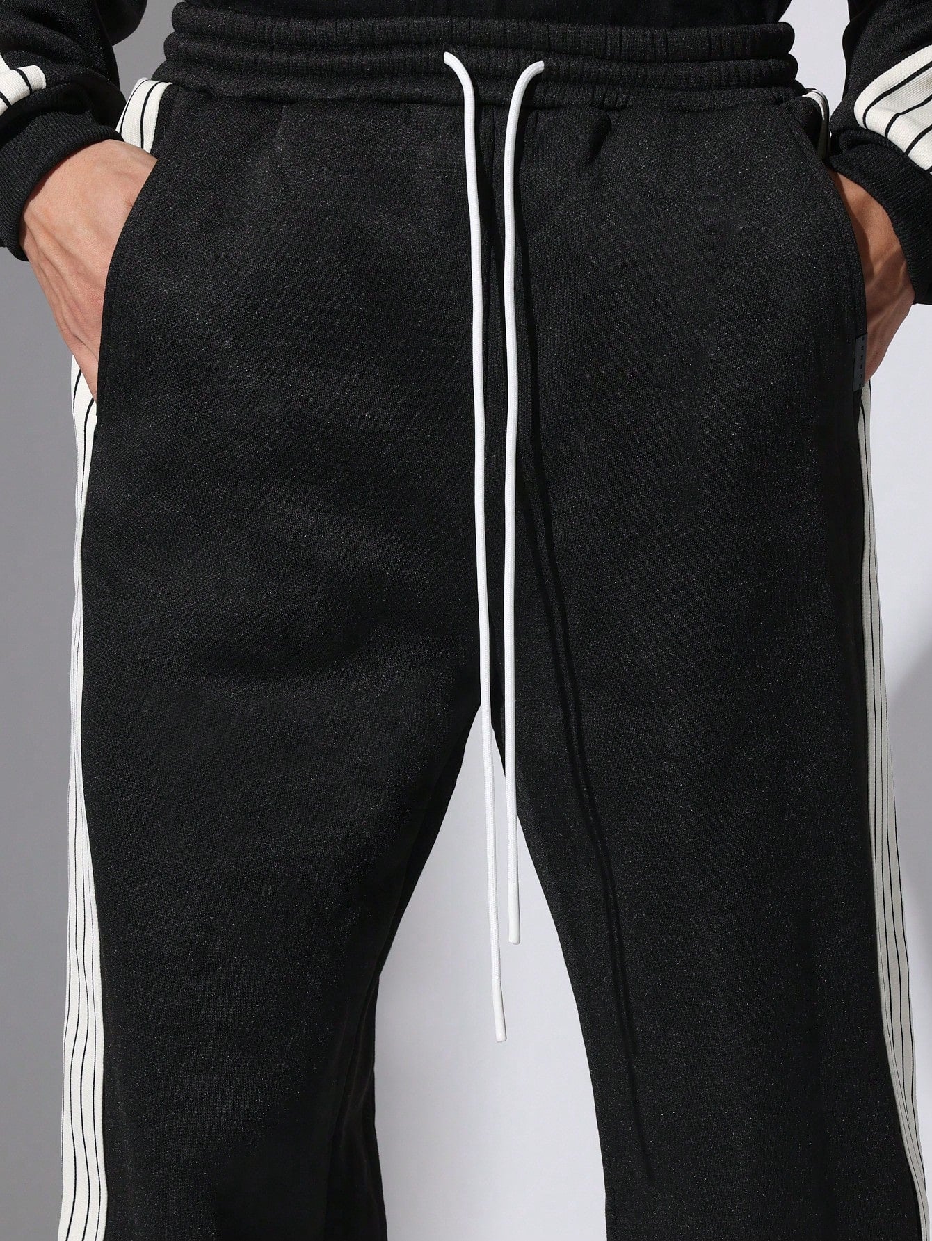 Crop Fit Hoodie And Straight Leg Drop Crotch Jogger 2 Piece Set