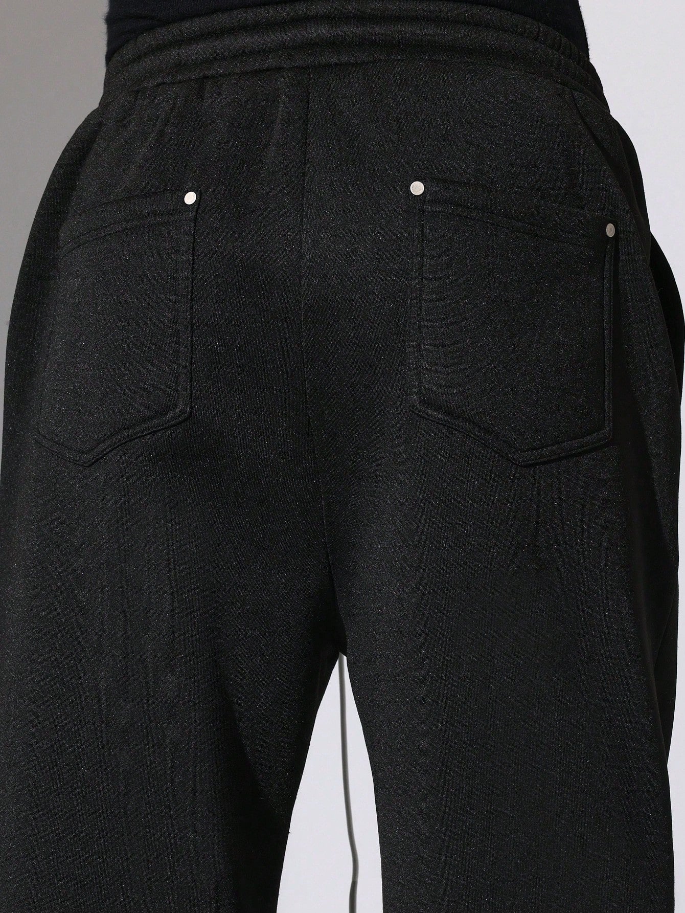 Loose Fit Sweatpants With Eyelets & Drawstrings