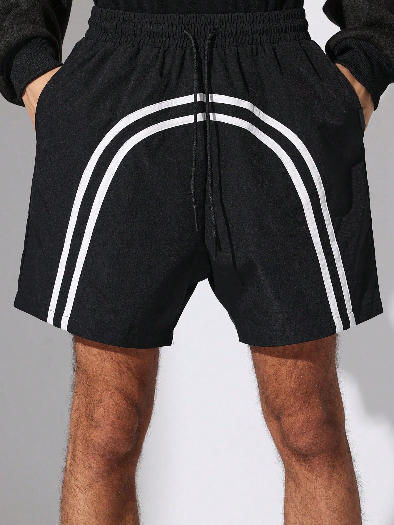 Nylon Short With Tape Detail