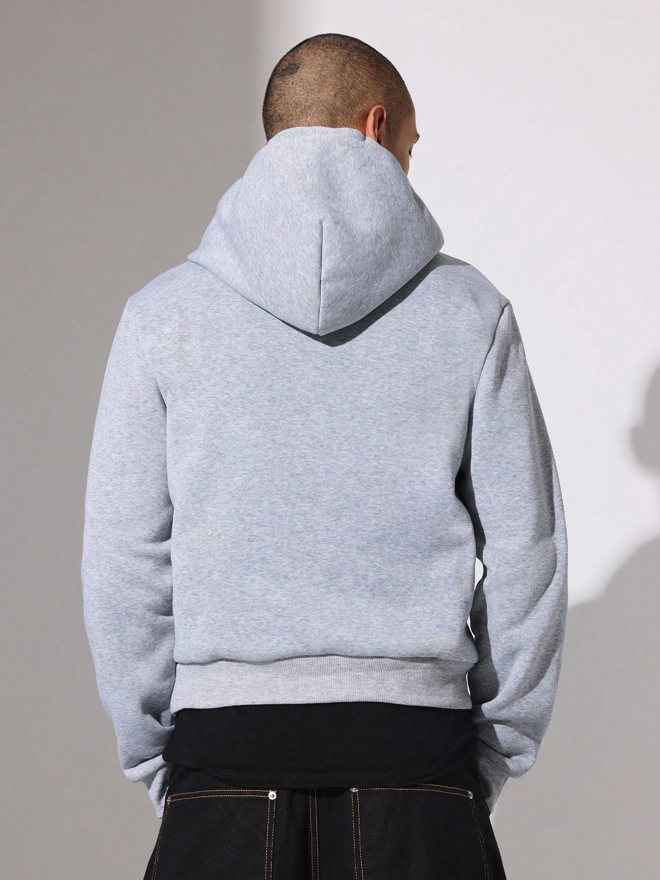 Crop Fit Overhead Essential Hoodie