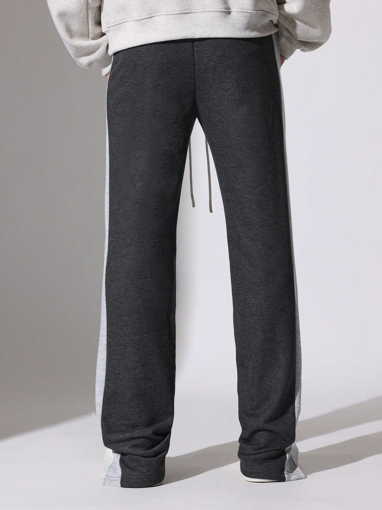 Flare Fit Colour Block Panel Sweatpants With Drawstrings