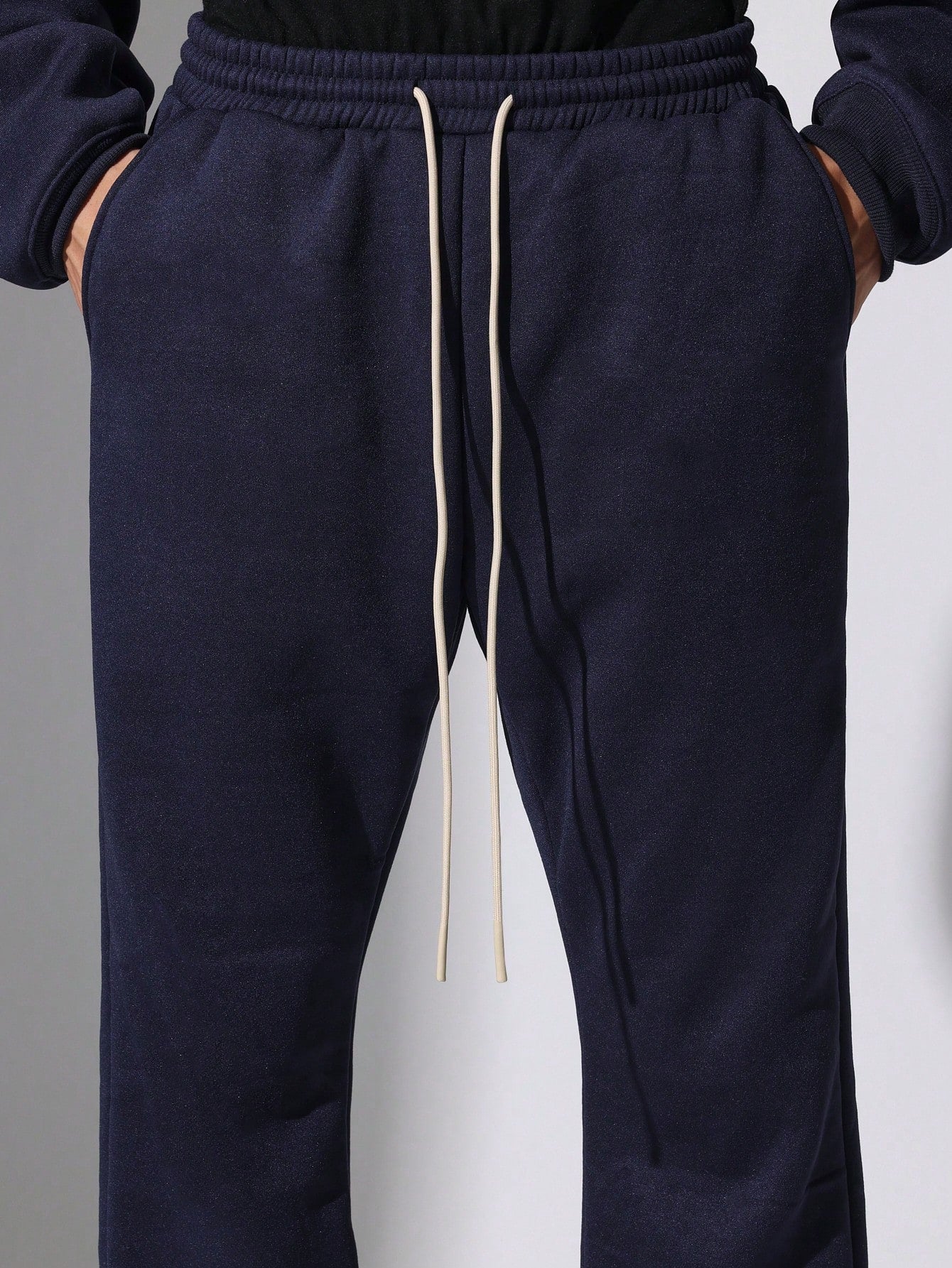 Crop Fit Overhead Hoodie And Flare Fit Sweatpants 2 Piece Set