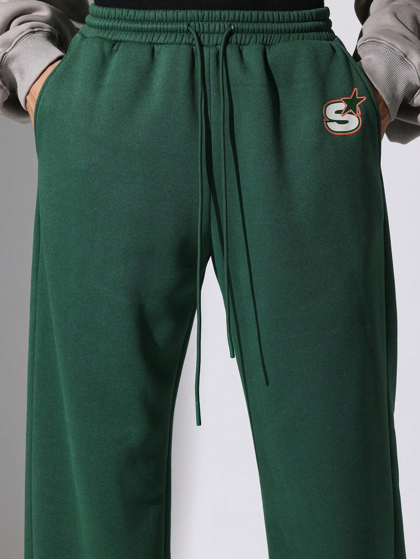 Flare Fit Sweatpants With Graphic Print