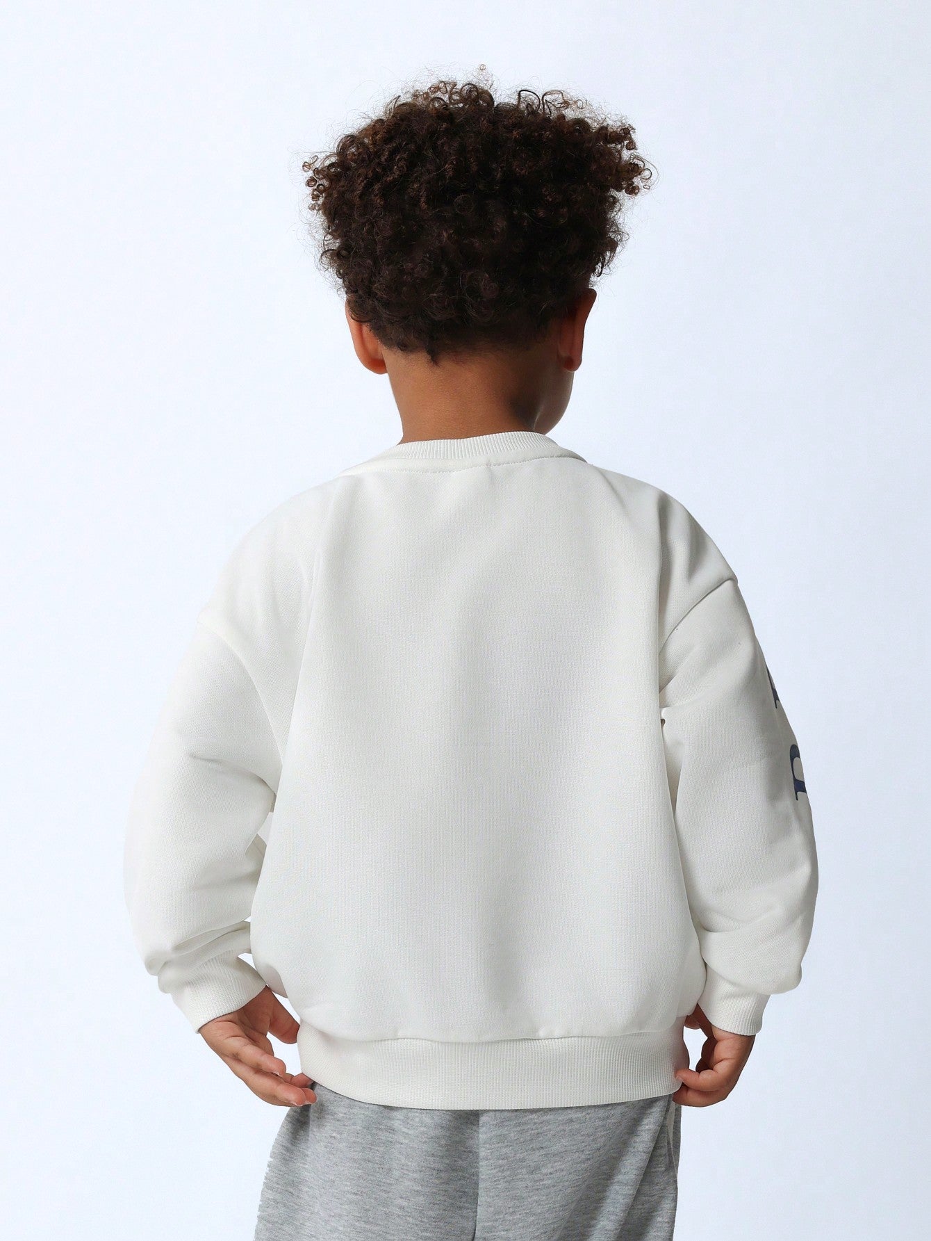 Young Boy Soft Crew Neck Sweatshirt With Brooklyn Graphic Print