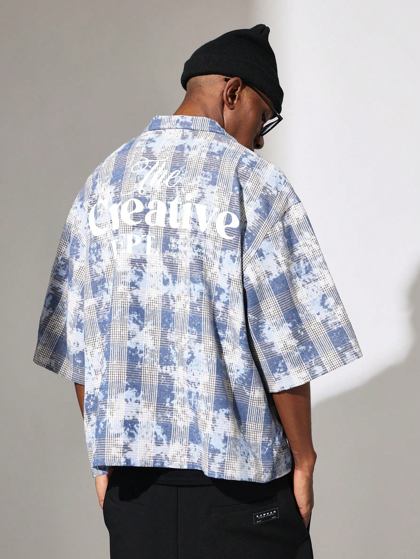 Regular Fit Short Sleeve Revere Check Shirt