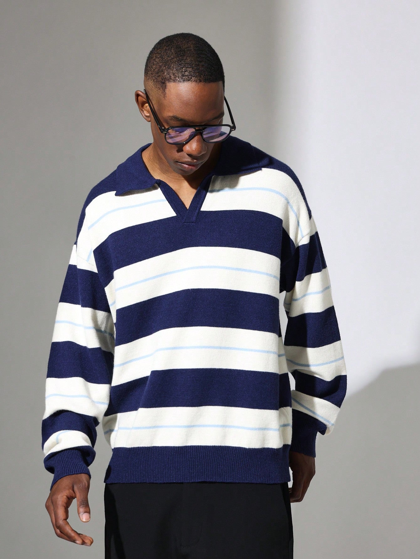 Regular Fit Knitted Long Sleeve Polo