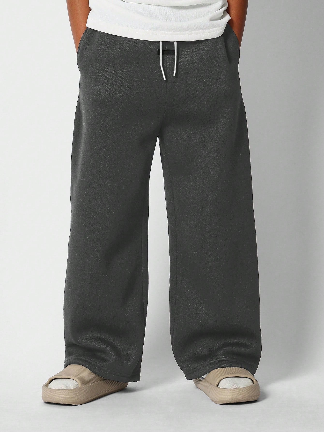 Tween Boy Comfy Wide Leg Drop Crotch Sweatpants