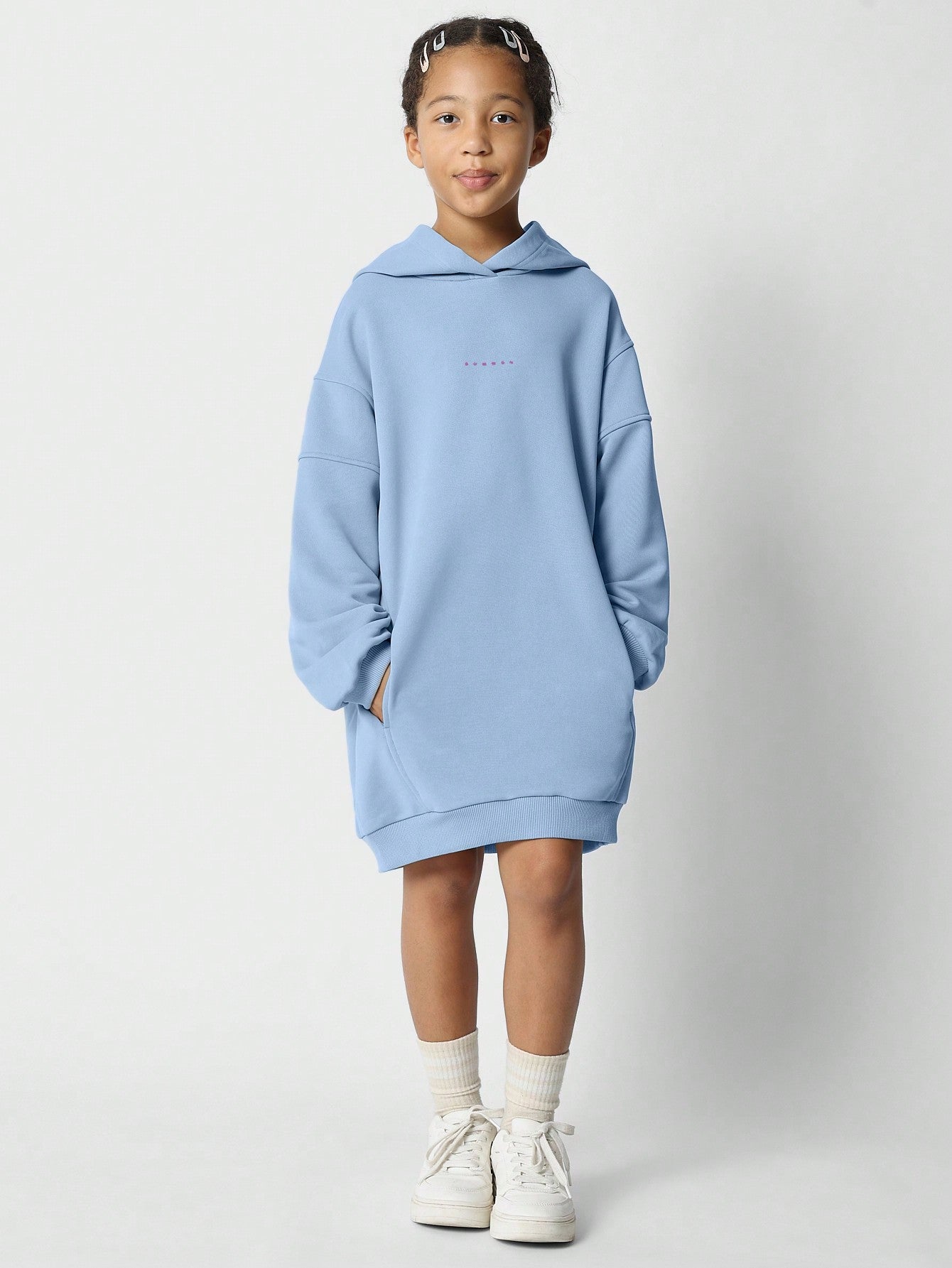 Tween Girls Overhead Hoodie Dress