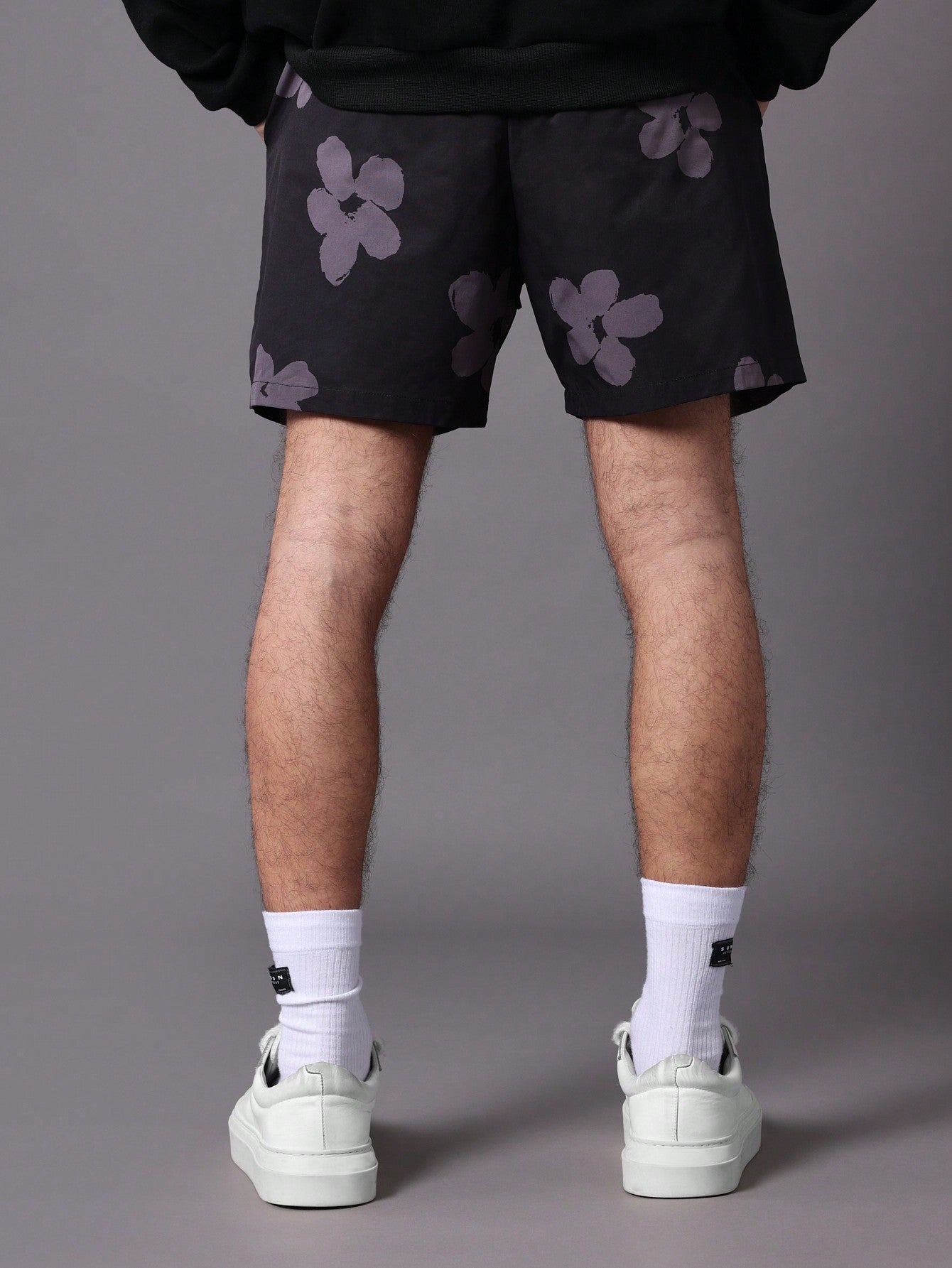 Regular Fit Floral Printed Nylon Short