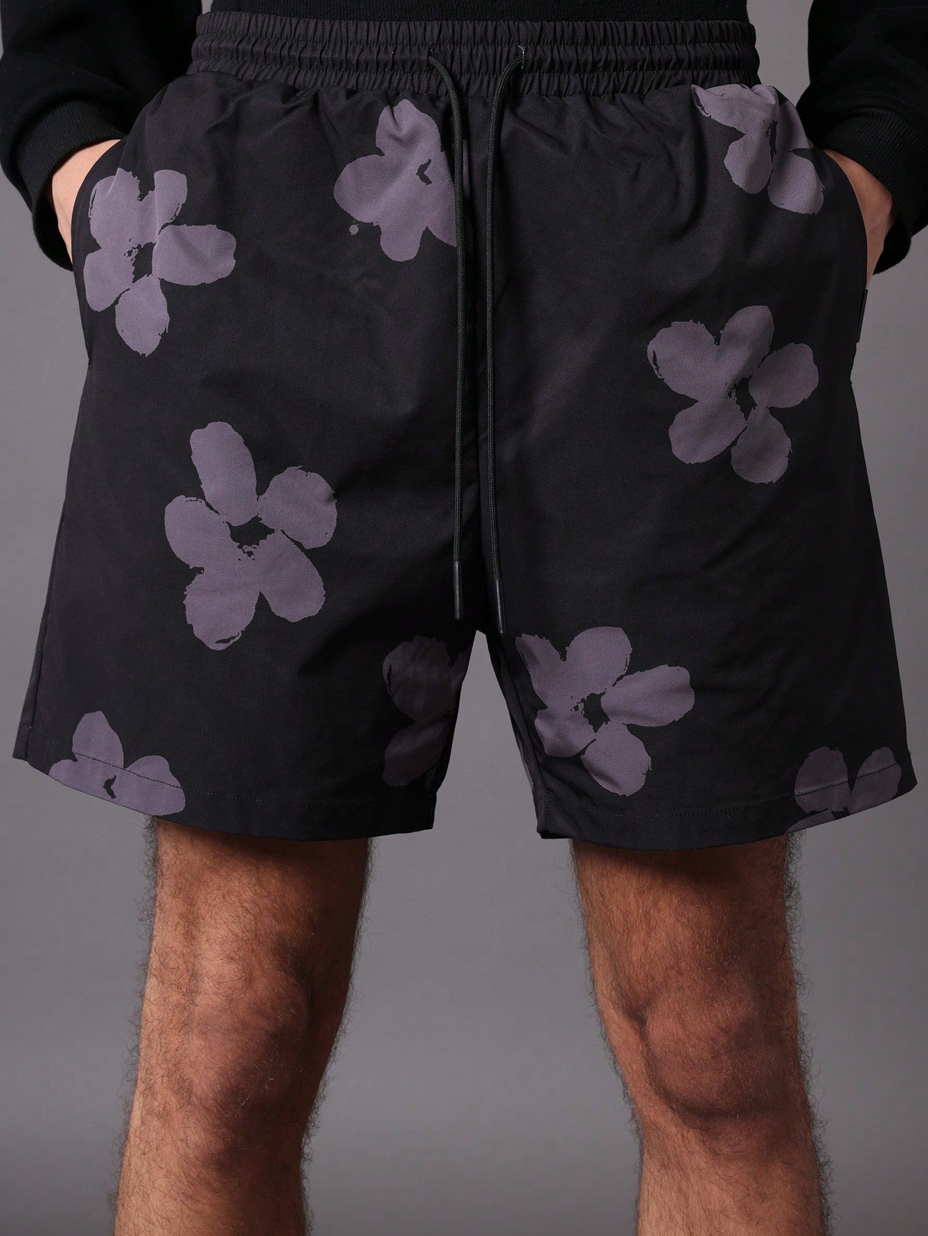 Regular Fit Floral Printed Nylon Short