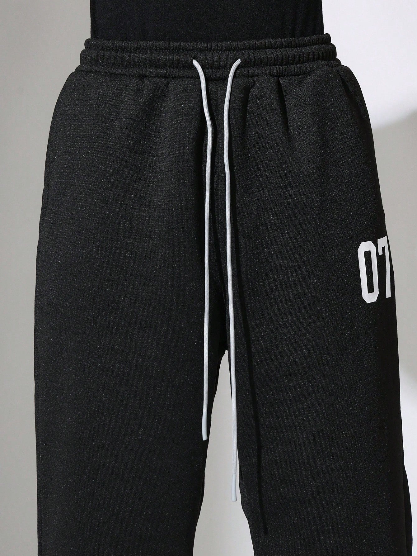 Regular Fit Overhead Hoodie And Drop Crotch Sweatpants With Small Graphic Print 2 Piece Set