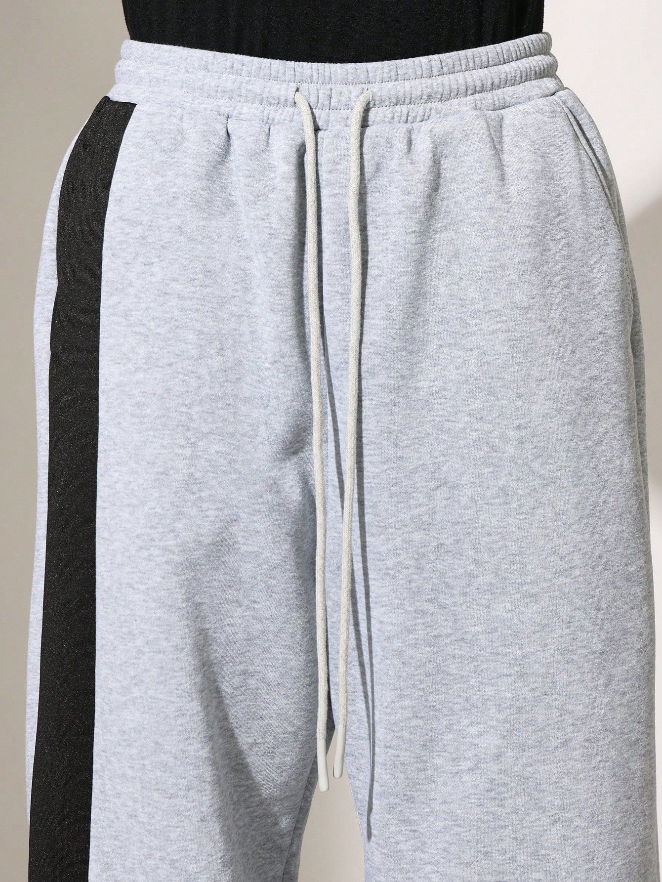 Crop Fit Colour Block Sweatshirt And Drop Crotch Sweatpants 2 Piece Set