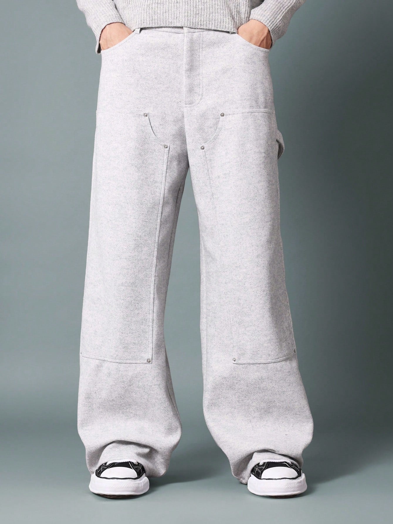 Straight Fit Carpenter Jean Style Sweatpants