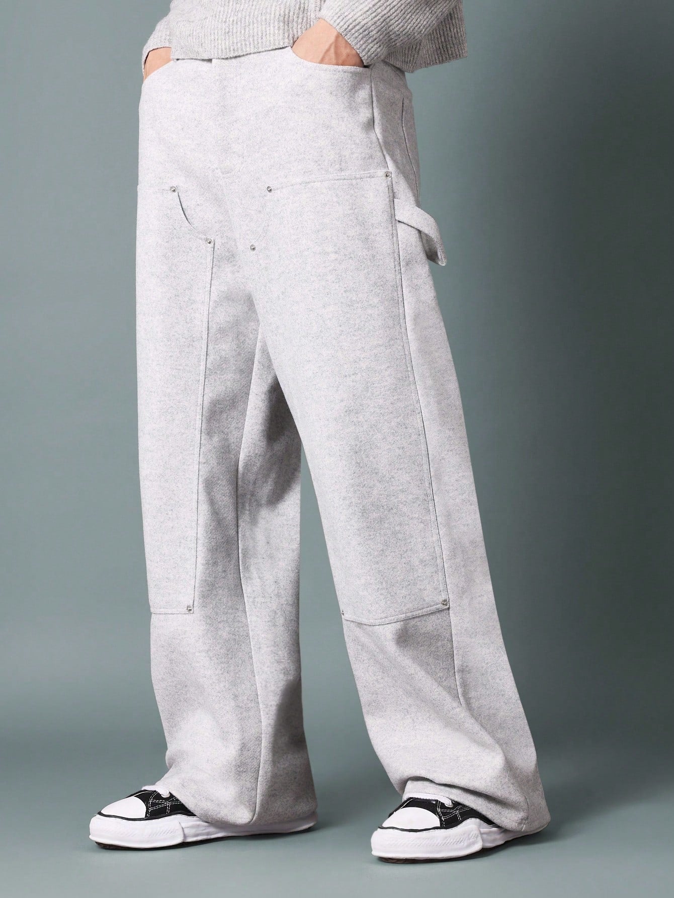 Straight Fit Carpenter Jean Style Sweatpants